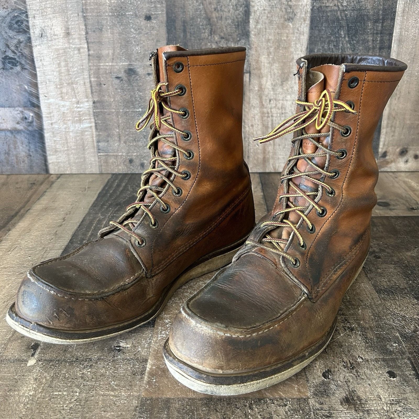 Red Wing Red Wing 10877 Moc Toe Work Boots Mens 11.5 D Size US 11.5 / EU 44-45 - 12 Thumbnail