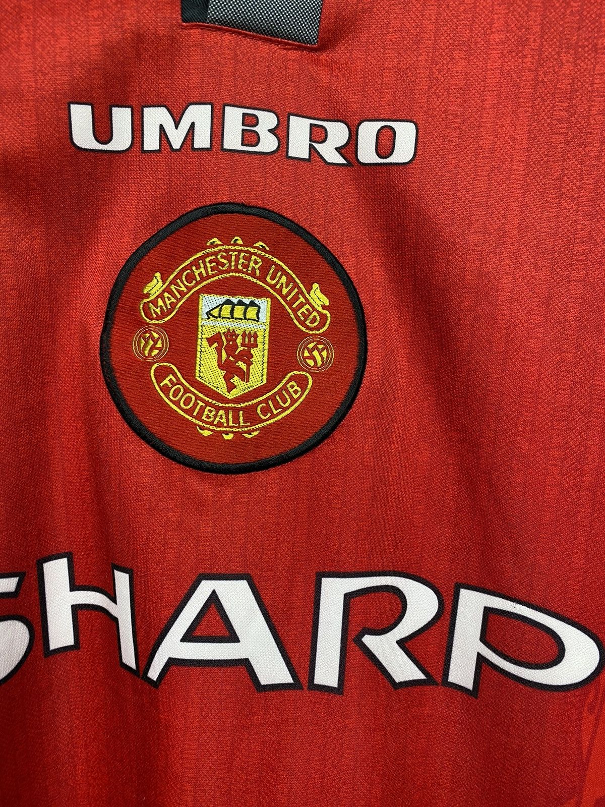 Umbro × Vintage Vintage Umbro Manchester United 1996-98 Soccer Jersey Sharp Size US XL / EU 56 / 4 - 9 Thumbnail