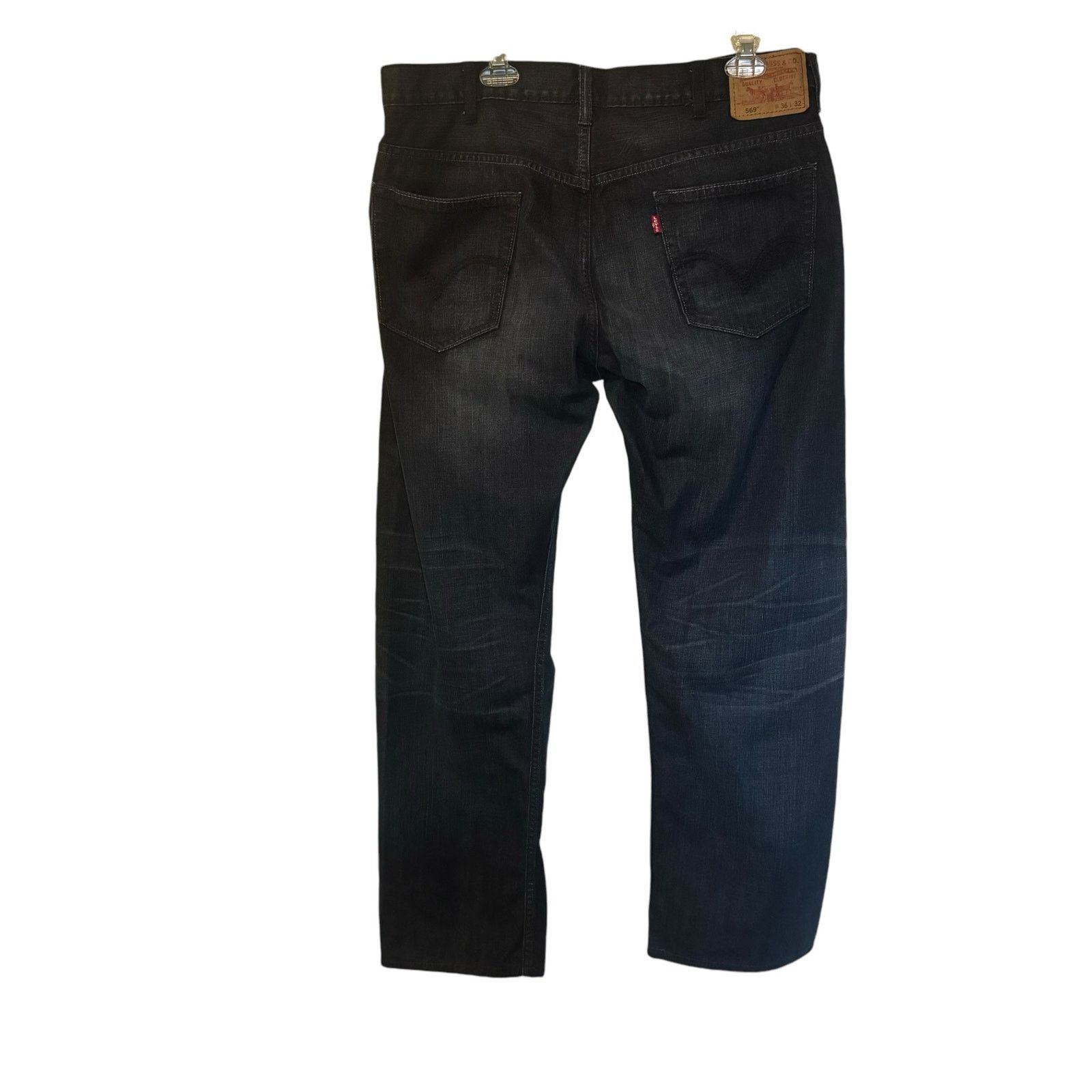 Levi's Vtg 36x32 Levi Strauss 569 Loose Straight Jeans Red Tag Dark Size US 36 / EU 52 - 6 Thumbnail