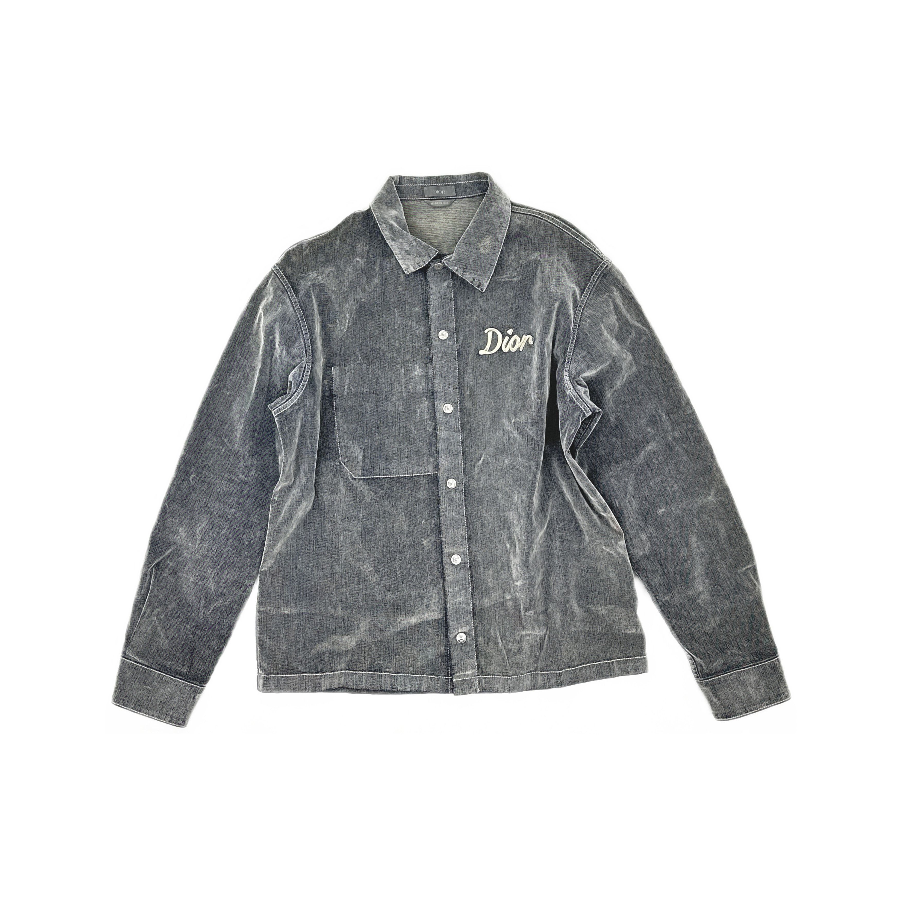 Dior Dior Logo Embroidered Denim Shirt Size 46 Size US S / EU 44-46 / 1 - 1 Thumbnail