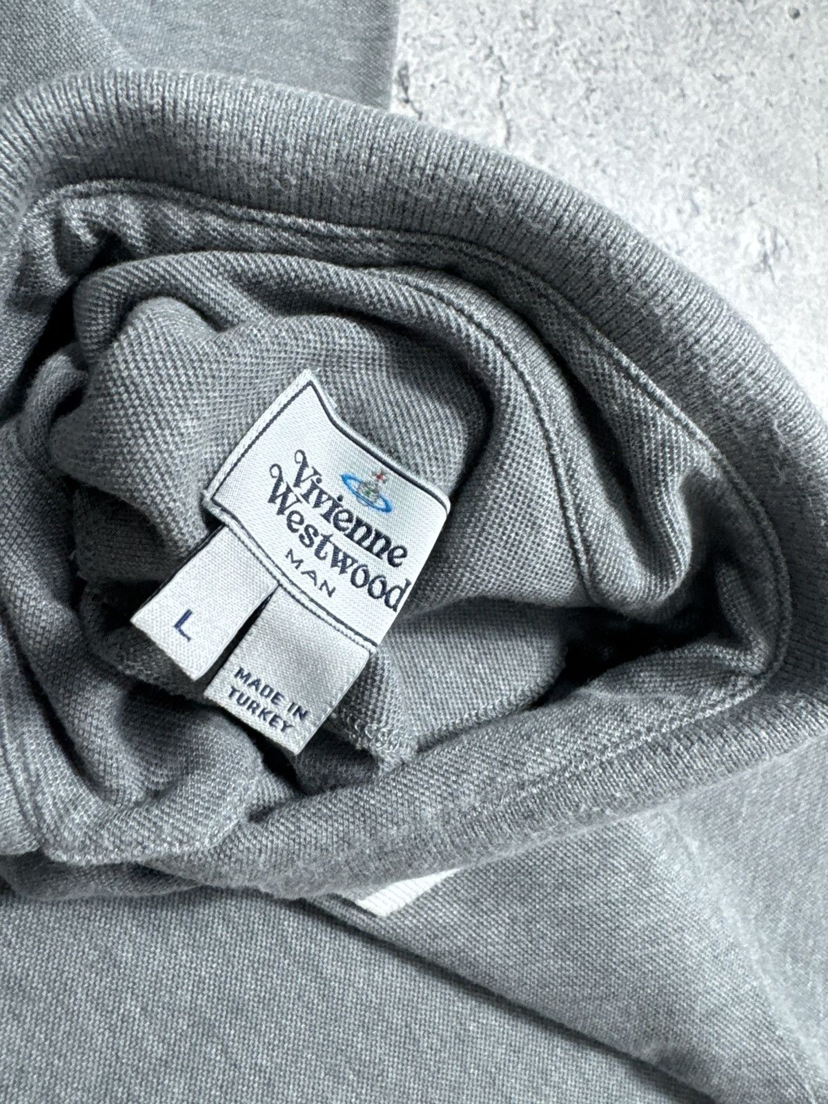 Vivienne Westwood Vivienne Westwood Luxury Polo Shirt Size L Grey Size US L / EU 52-54 / 3 - 7 Thumbnail