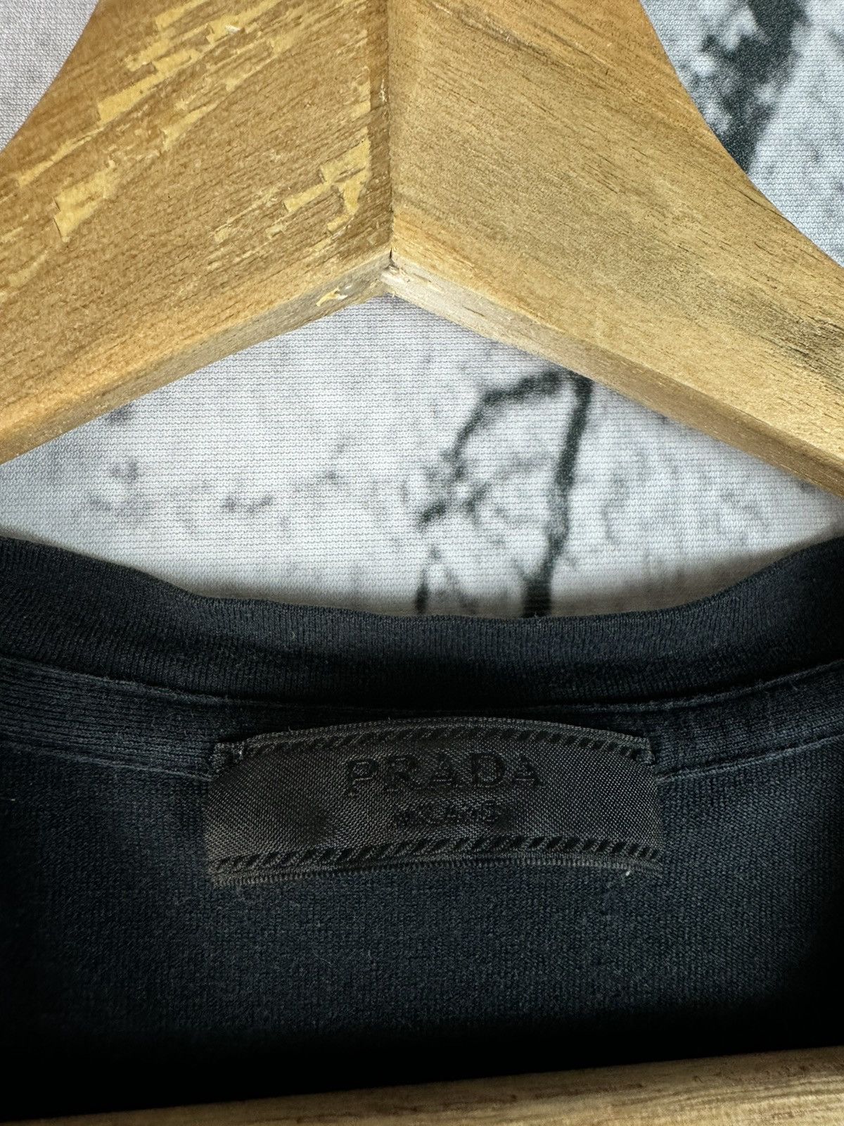 Prada Prada Milano Tab Logo Nylon Pocket Shoulder T-Shirt Size US S / EU 44-46 / 1 - 4 Thumbnail