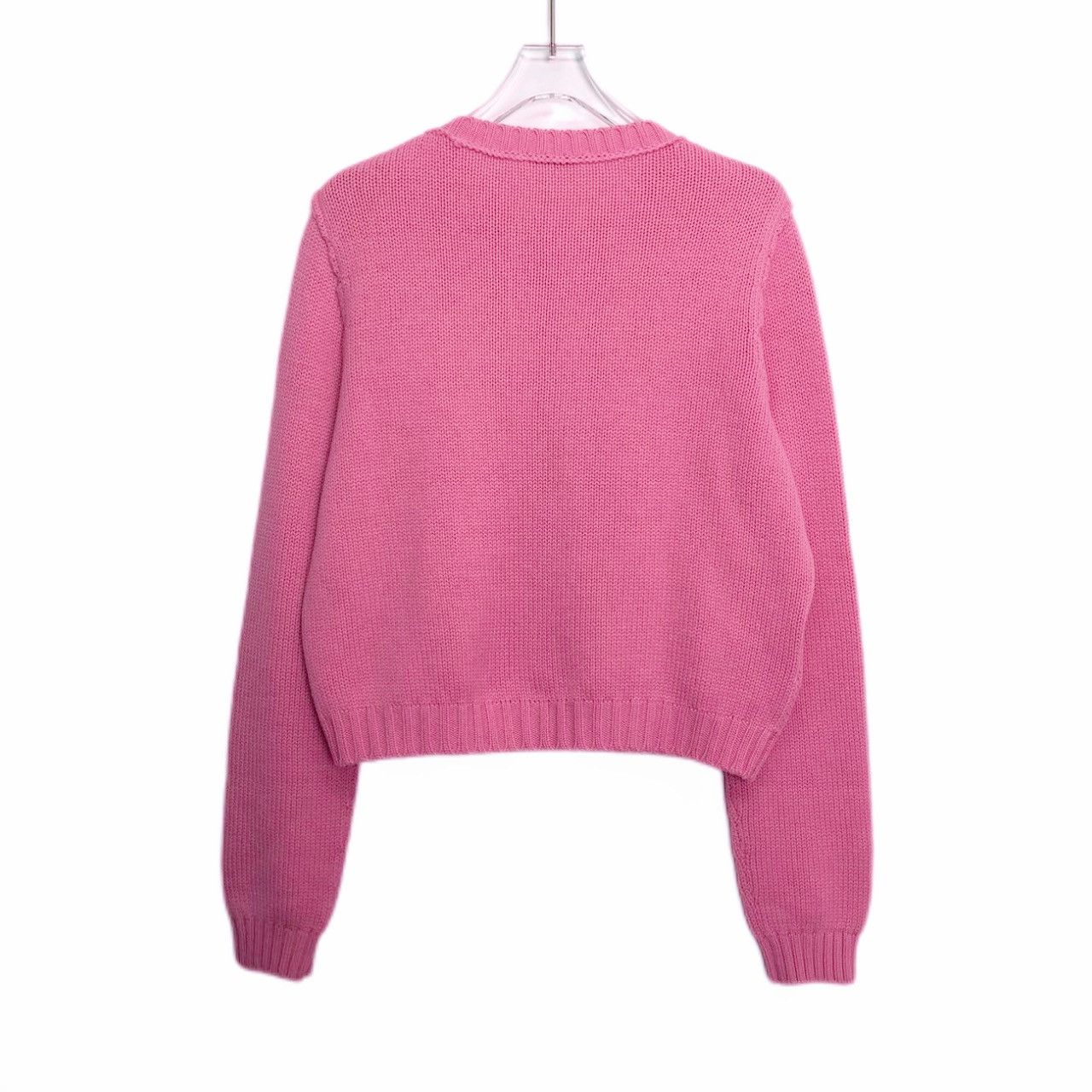 Miu Miu Miu Miu Pink Knit Cardigan with Jewel Buttons K26WX Size S / US 4 / IT 40 - 2 Thumbnail