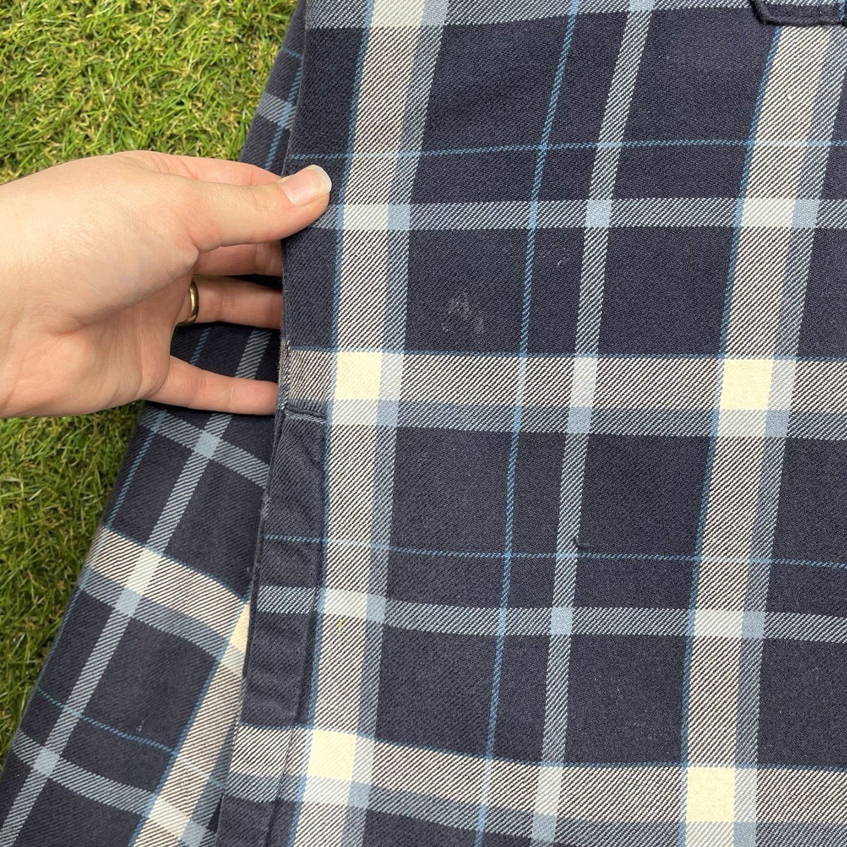 Vintage L.L. Bean Flannel Shirt Large Tall LT Blue Shacket Outdoor Hiking Workwear Mens Size US L / EU 52-54 / 3 - 4 Thumbnail