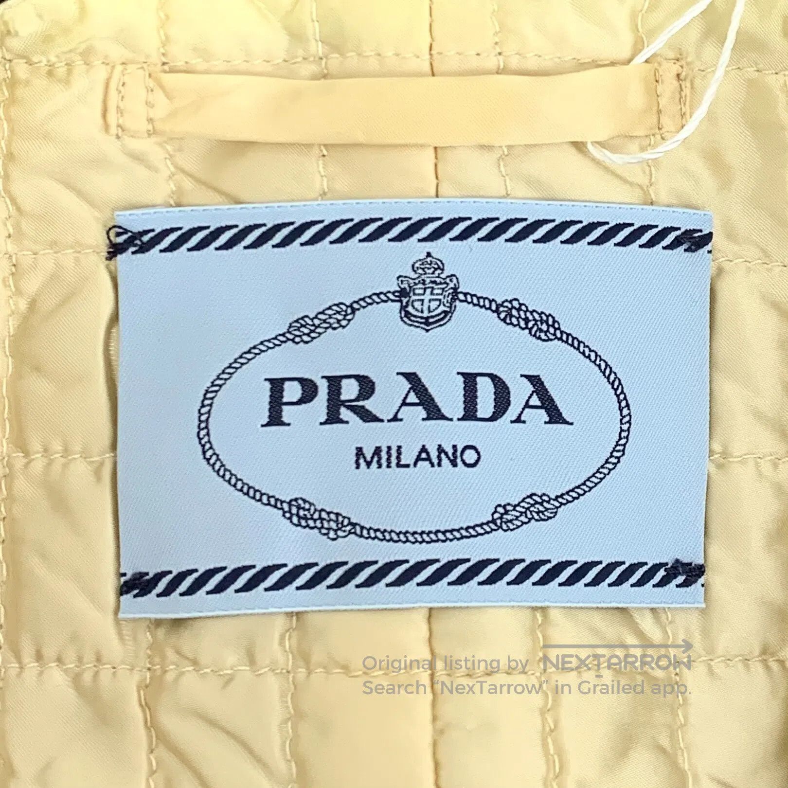 Prada Prada Black small triangular logo leather collar long-slee Size XS / US 0-2 / IT 36-38 - 6 Thumbnail
