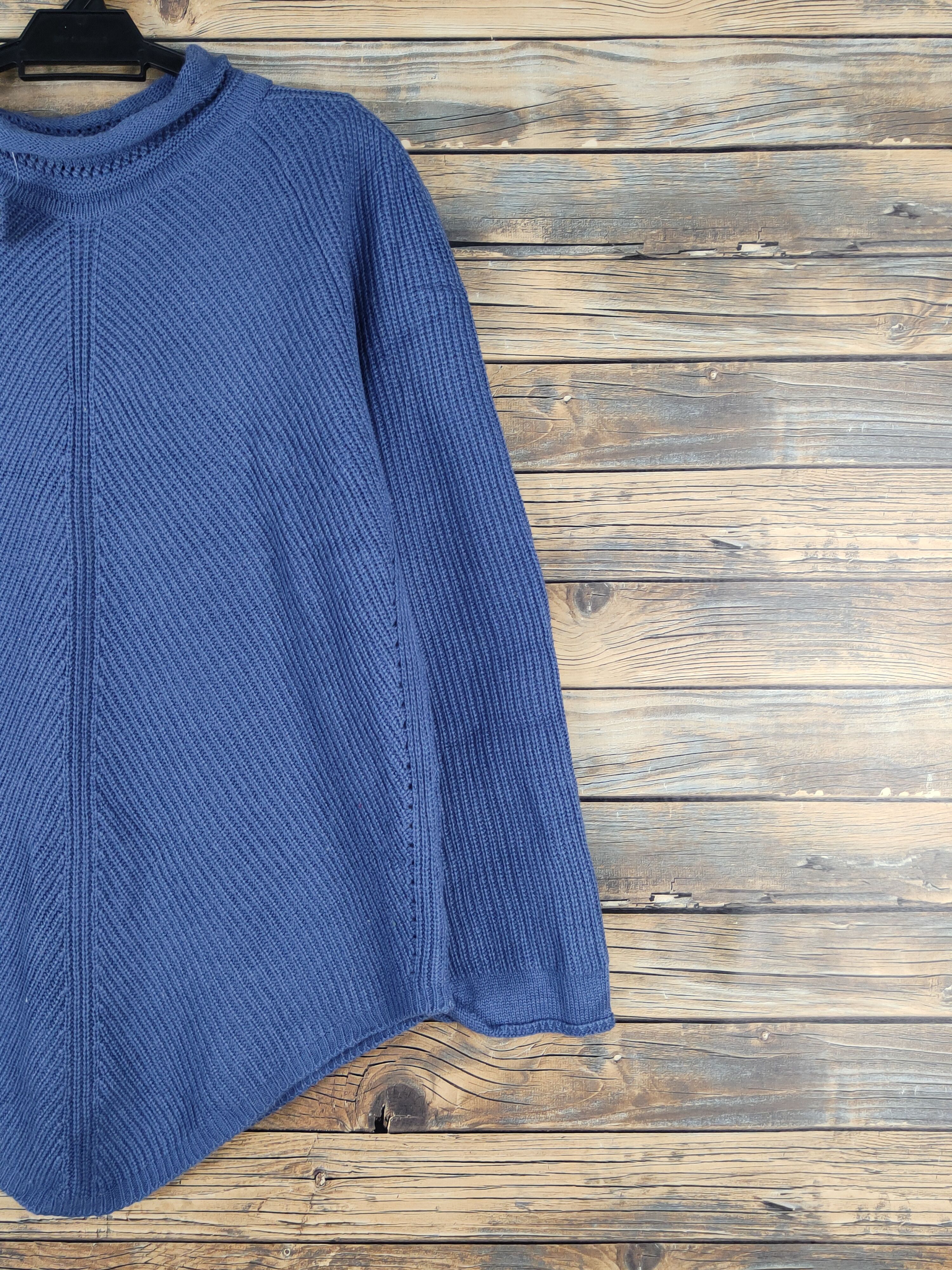 Homespun Knitwear × Japanese Brand × Vintage Japanese Brand Blue Knitwear Sweatshirts #W1145 Size L / US 10 / IT 46 - 5 Thumbnail