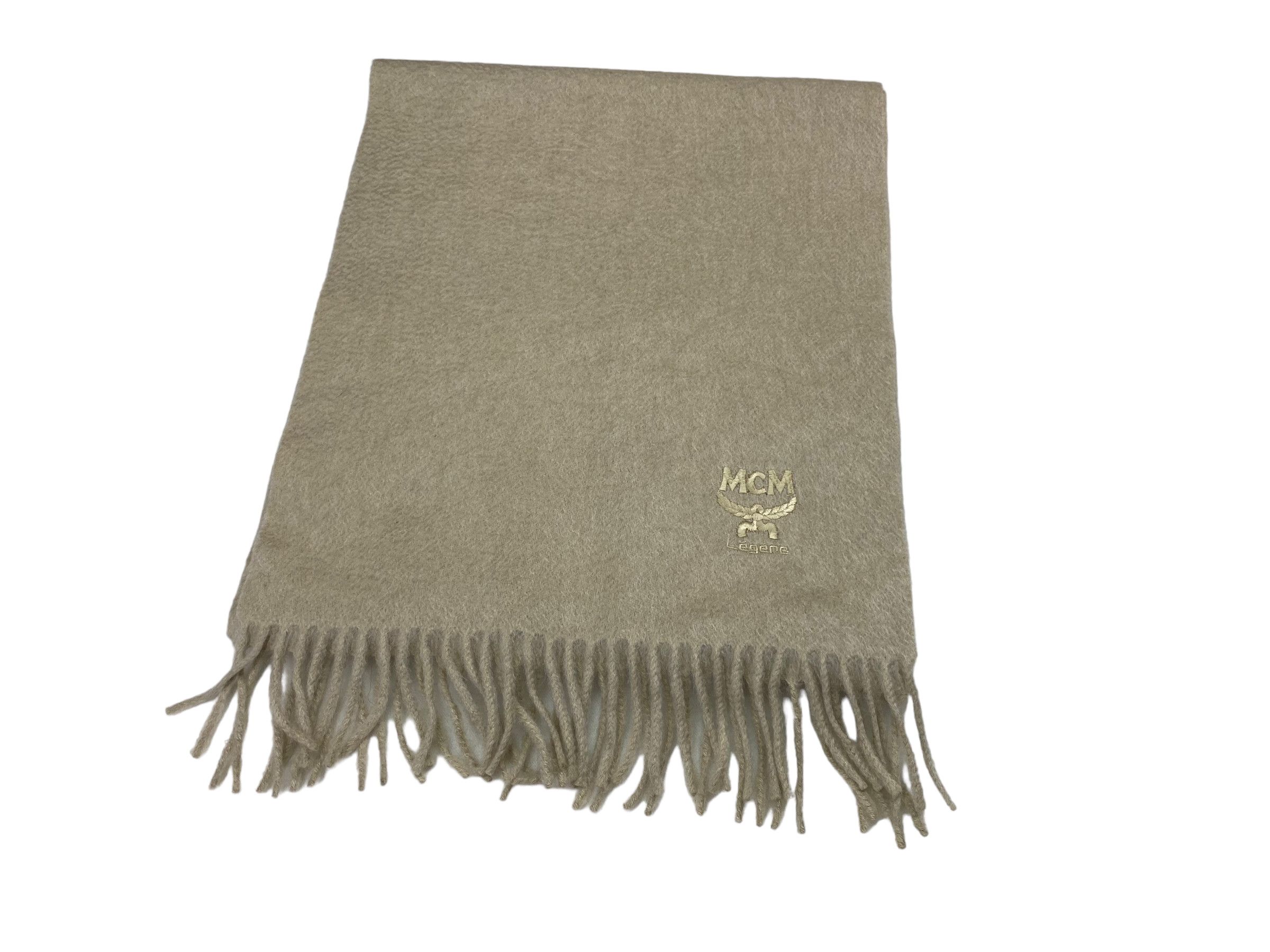 MCM × Vintage MCM Legere scarf Embroidery Wool Vintage Scarves Size ONE SIZE - 6 Thumbnail