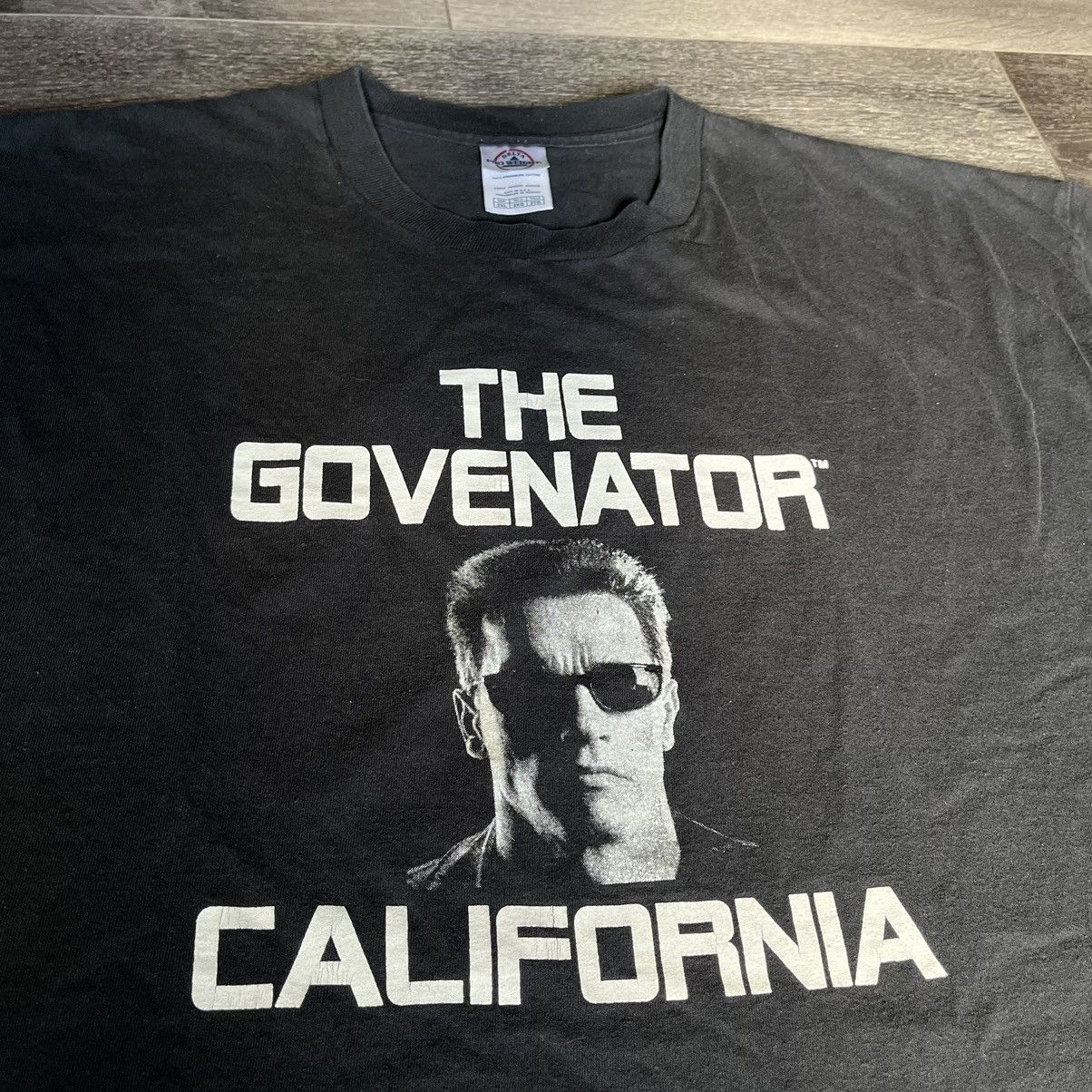 Vintage Vintage 2000s Arnold Schwarzenegger Terminator Governor Tee Size US XXL / EU 58 / 5 - 2 Thumbnail