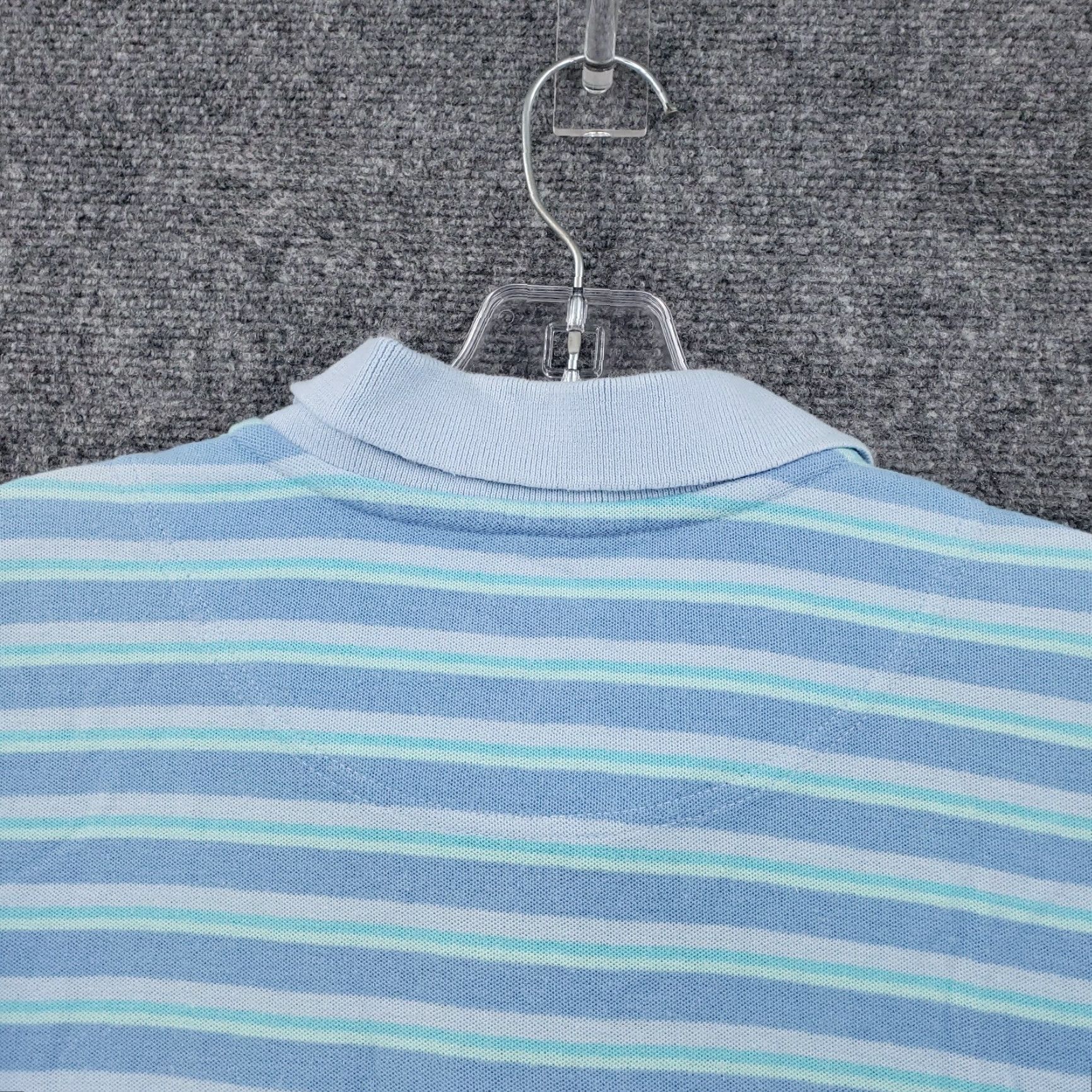 Vintage Columbia Polo Shirt Mens L Blue Striped Short Sleeve Collared Shirt Polo Size US L / EU 52-54 / 3 - 4 Thumbnail