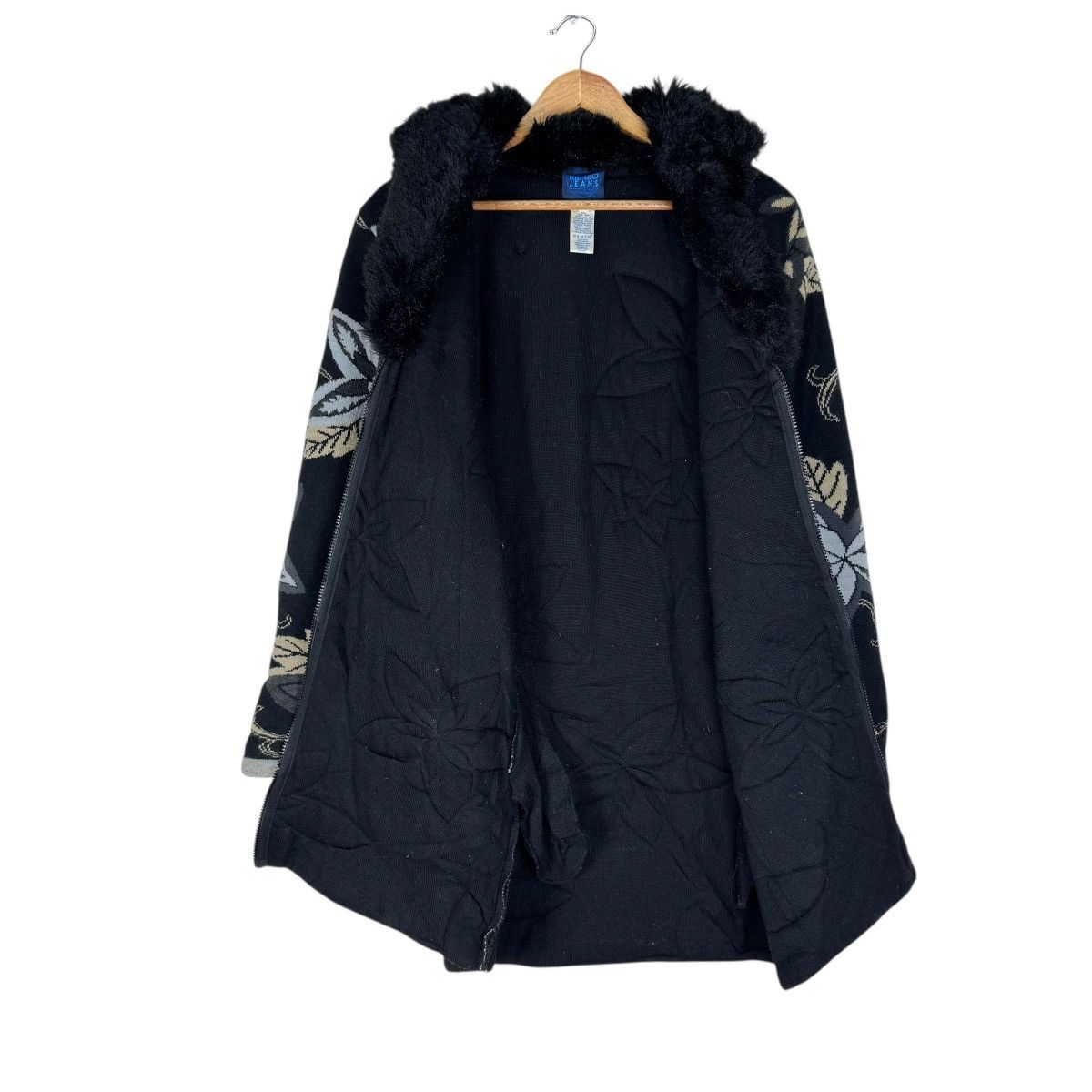Kenzo ☀️KENZO FUR COLLAR BEAUTIFUL FLOWER LONG JACKET Size M / US 6-8 / IT 42-44 - 7 Thumbnail