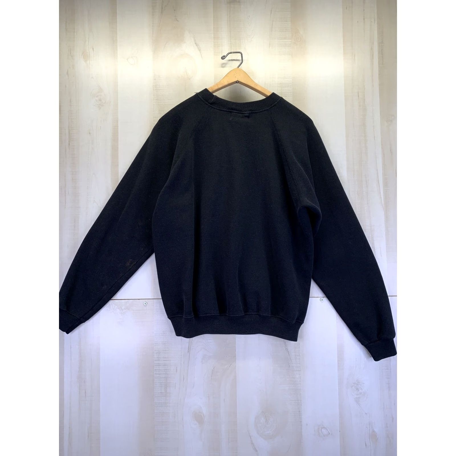 Hanes VINTAGE The Art of Being Human Womens Sweatshirt XL Black 90s Hanes Size XL / US 12-14 / IT 48-50 - 7 Thumbnail