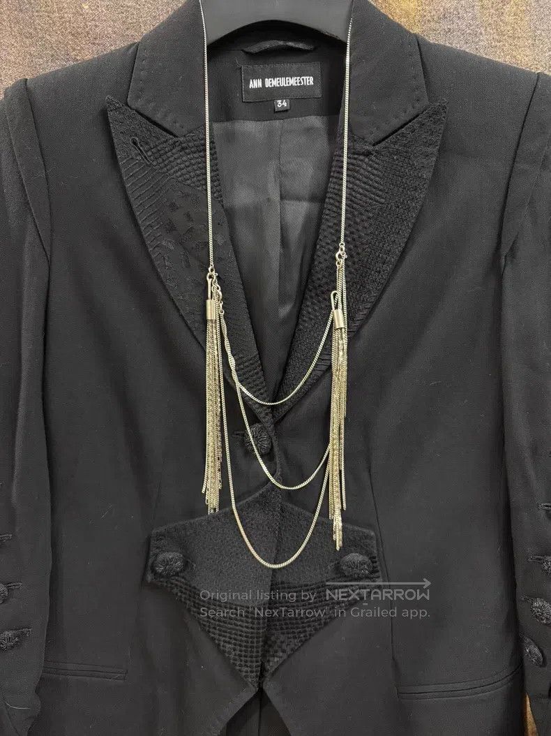 Ann Demeulemeester ANN DEMEULEMEESTER Extra Long Fringe Necklace Size ONE SIZE - 1 Thumbnail