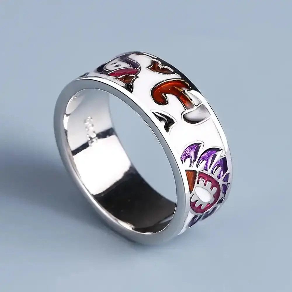 Jewelry Creative Colorful Bohemian Enamel Ring Size ONE SIZE - 5 Thumbnail