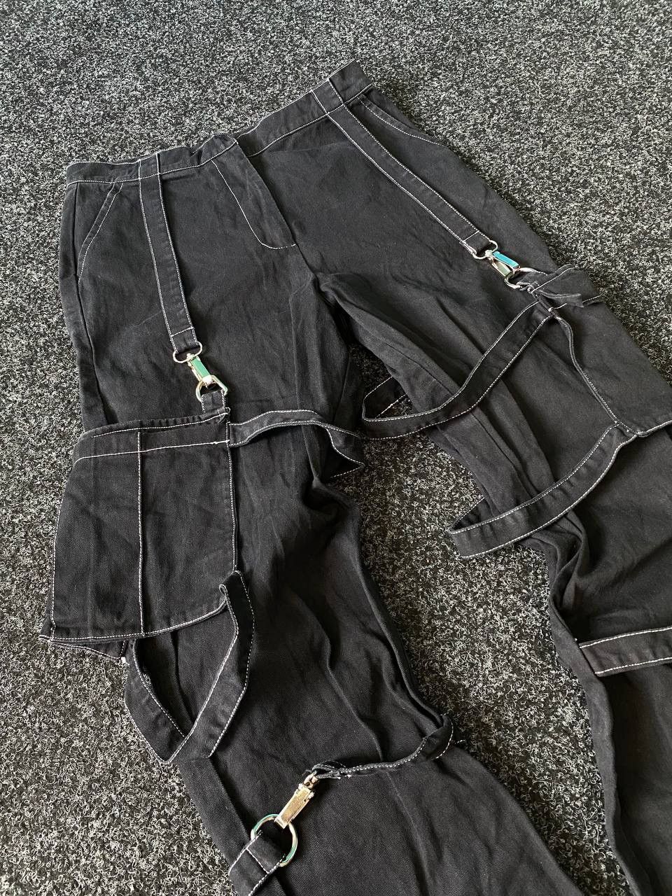 20471120 × Japanese Brand BANDAGE PARACHUTE JUNYA WATANABE STYLE CARGO PANTS JEANS Y2K Size US 30 / EU 46 - 5 Thumbnail