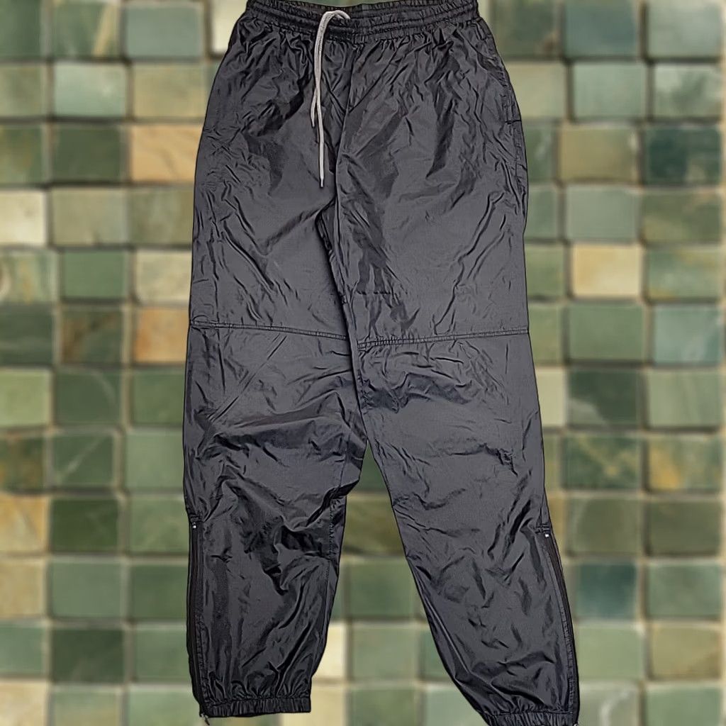 Sideout VINTAGE Sideout I3 Track Pants Mens XL Black Nylon Windbreaker Baggy Y2K Retro Street Size US 36 / EU 52 - 1 Thumbnail