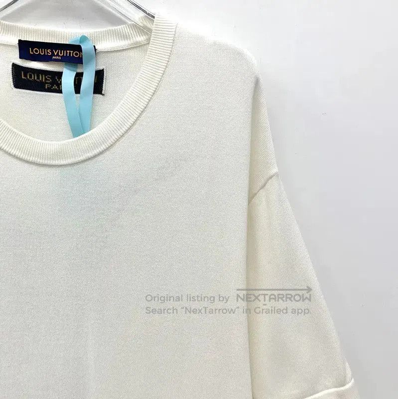 Louis Vuitton Louis Vuitton Men's Cotton T-Shirt in Off-White . Size US XL / EU 56 / 4 - 3 Thumbnail