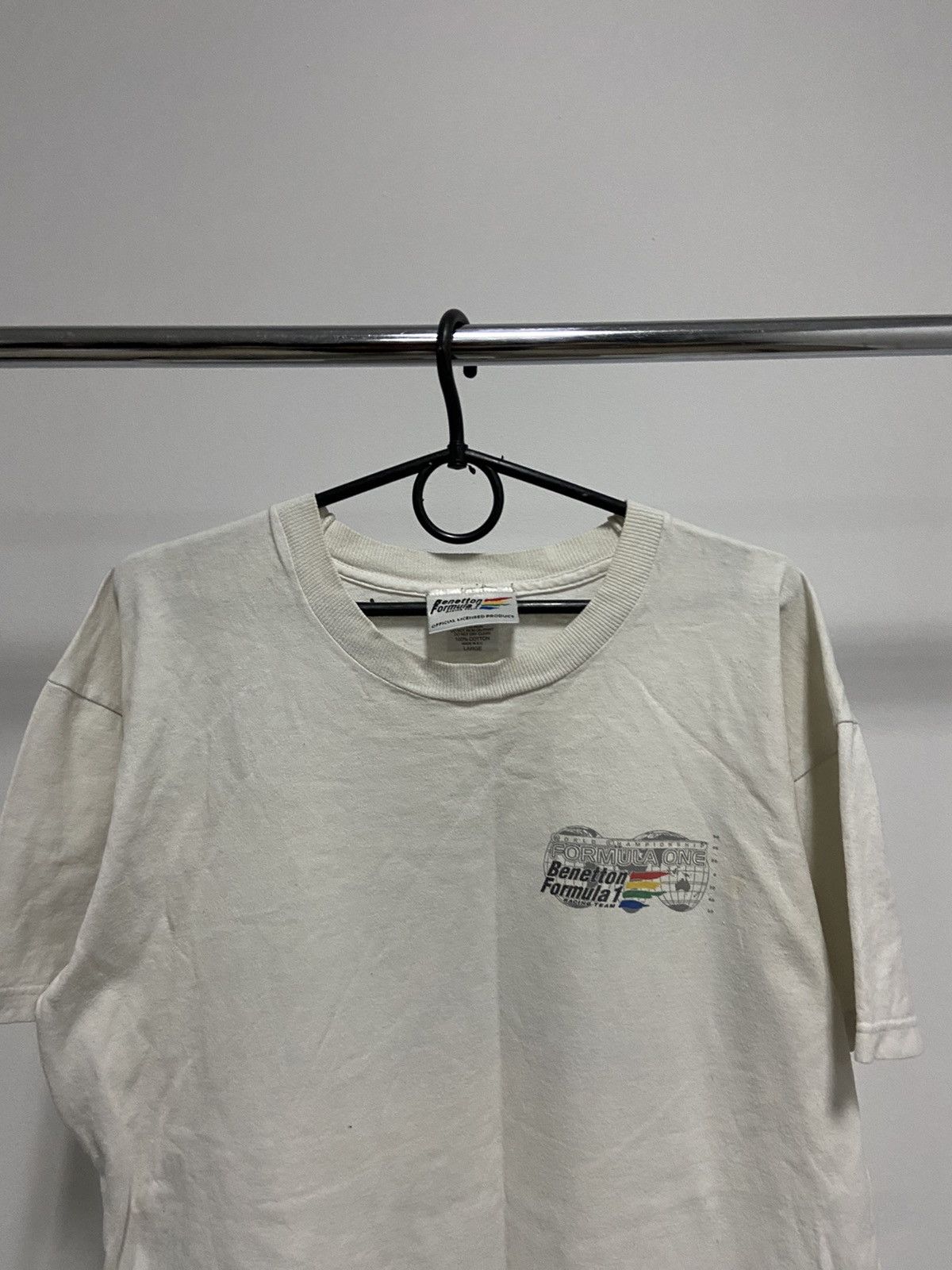 Benetton Benetton bolid formula 1 racing big logo t shirt Size US L / EU 52-54 / 3 - 3 Thumbnail