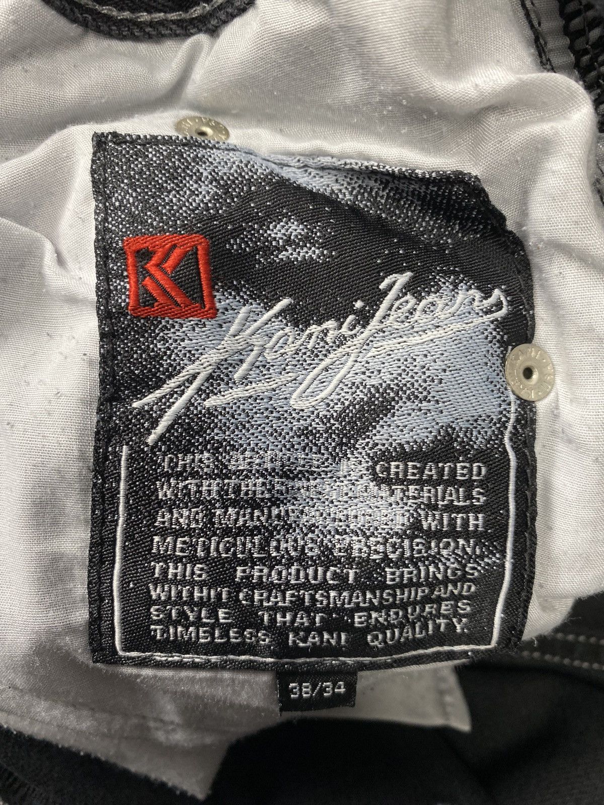 Karl Kani × Vintage Karl Kani Jeans Baggy Denim Vintage Y2K Style Hip Hop SK8 Size US 36 / EU 52 - 20 Thumbnail