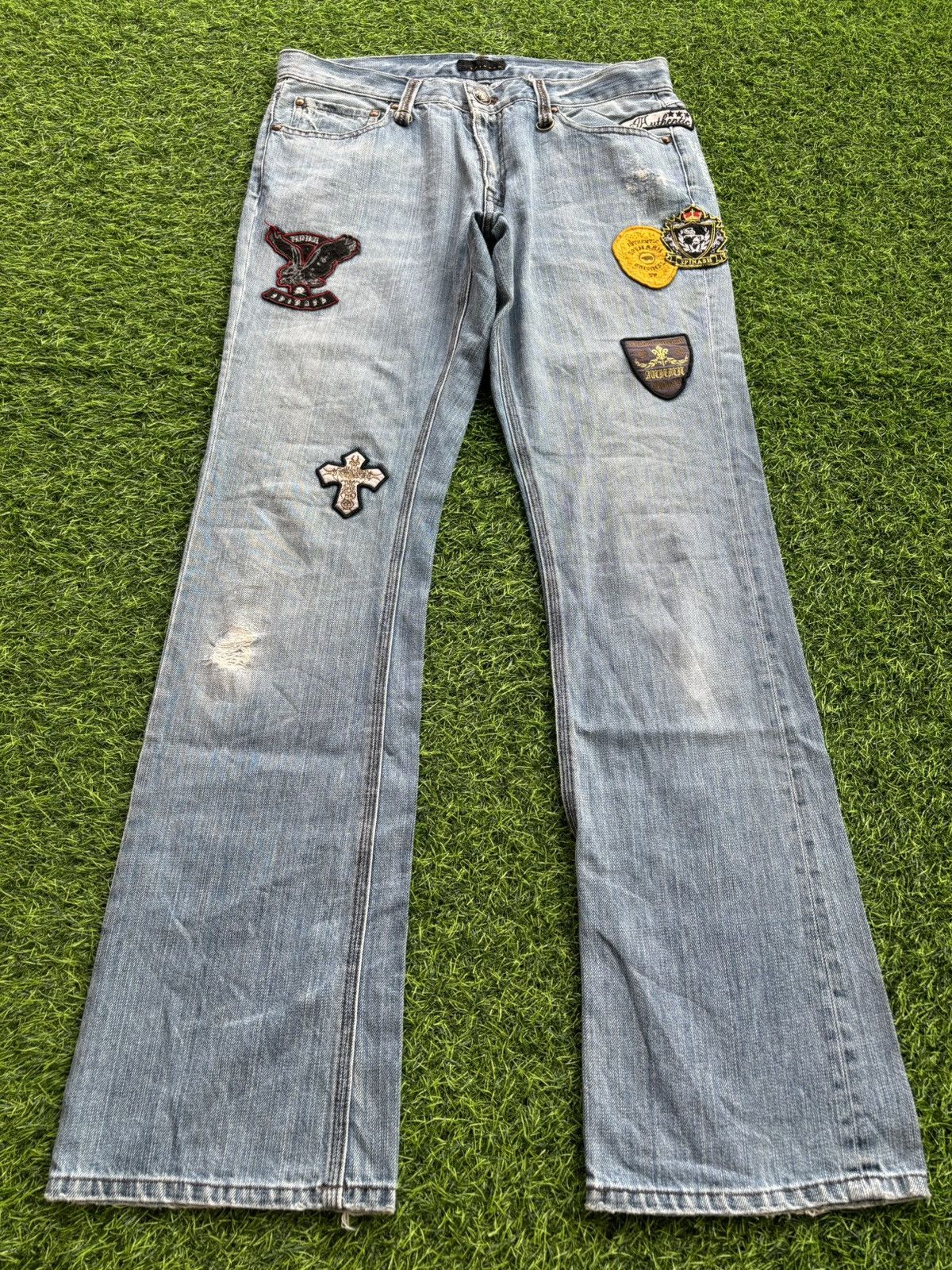 Hysteric Glamour Y2k Spinash Ifsixwasnine Style Bootcut Jeans Size US 33 - 1 Thumbnail