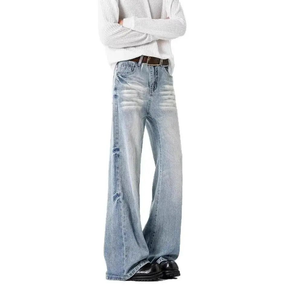 Japanese Brand Loose straight leg high street micro flared jeans Size US 32 / EU 48 - 5 Thumbnail