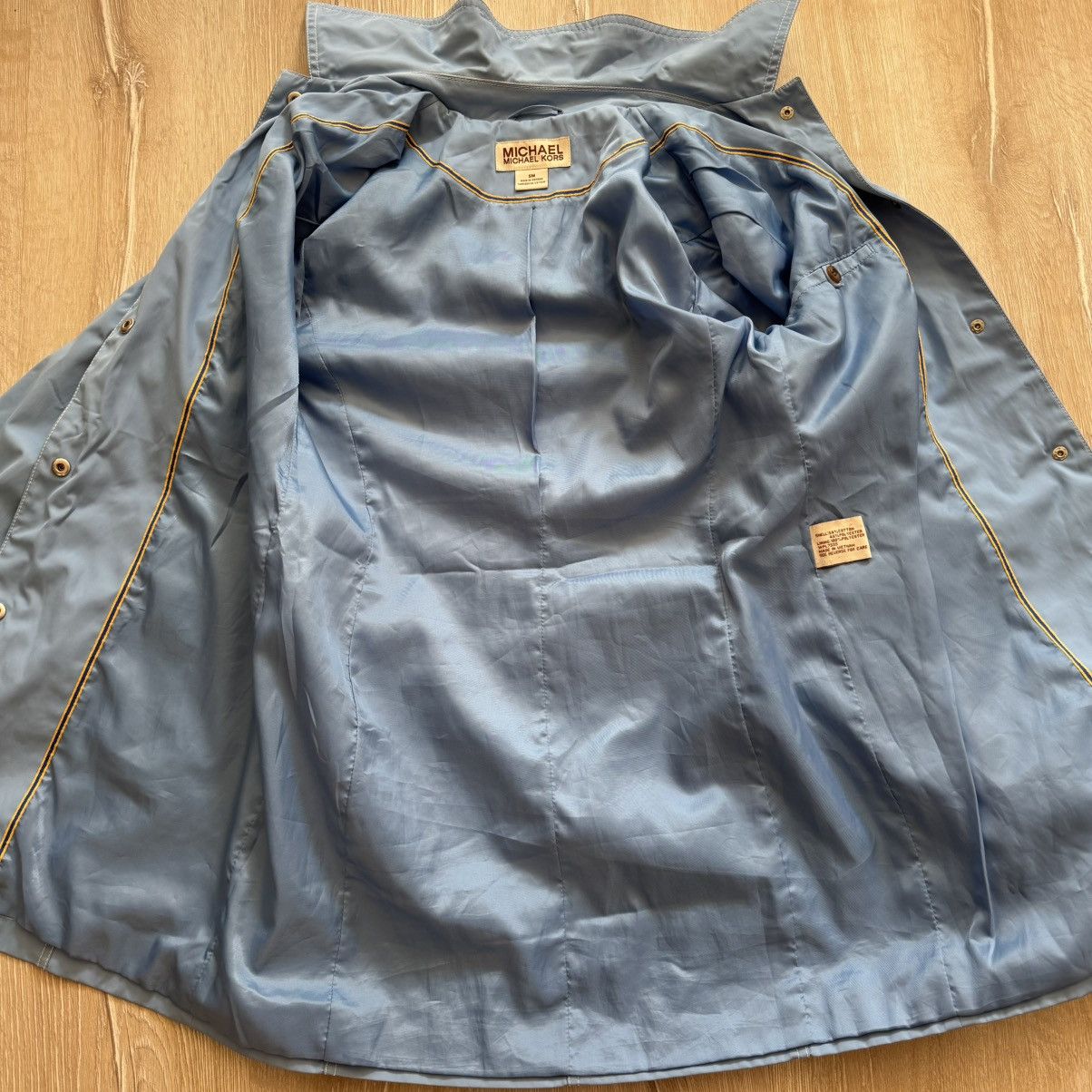 Michael Kors Michael Kors Parka Jacket Light Blue Coat Women's S/M Size M / US 6-8 / IT 42-44 - 2 Thumbnail
