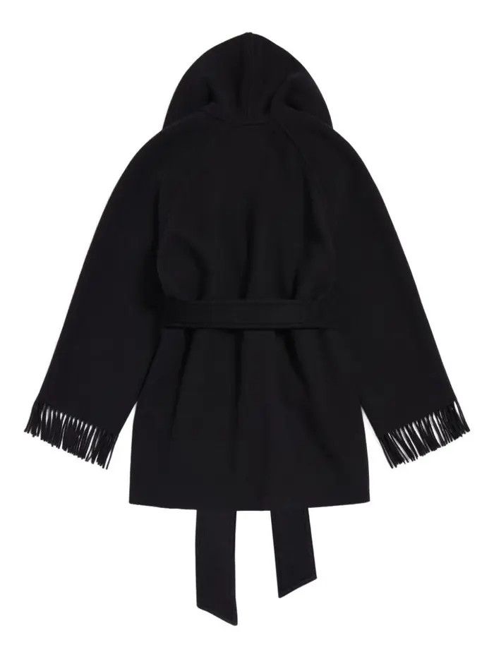 Balenciaga o1bcso1str0326 Fringe Jacket in Black Size S / US 4 / IT 40 - 5 Thumbnail