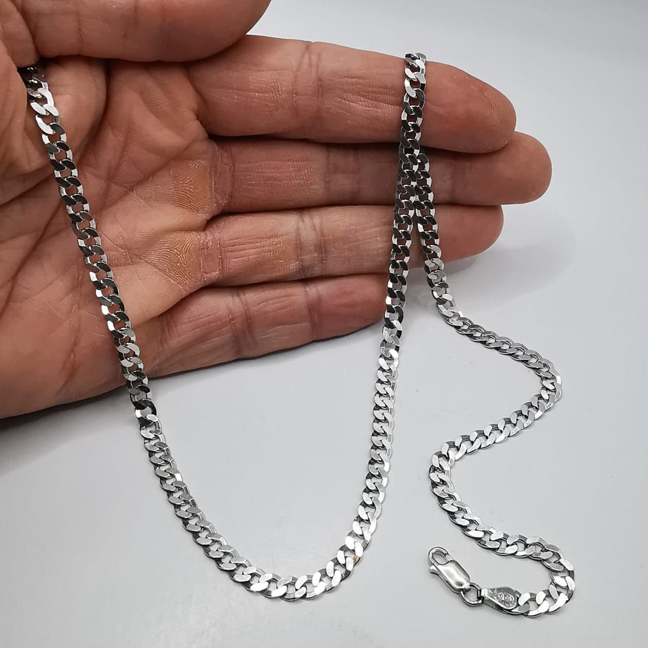 Sterling Silver Vintage Chain Necklece,925 Sterling Silver,Signed , 18,44g Size ONE SIZE - 3 Thumbnail