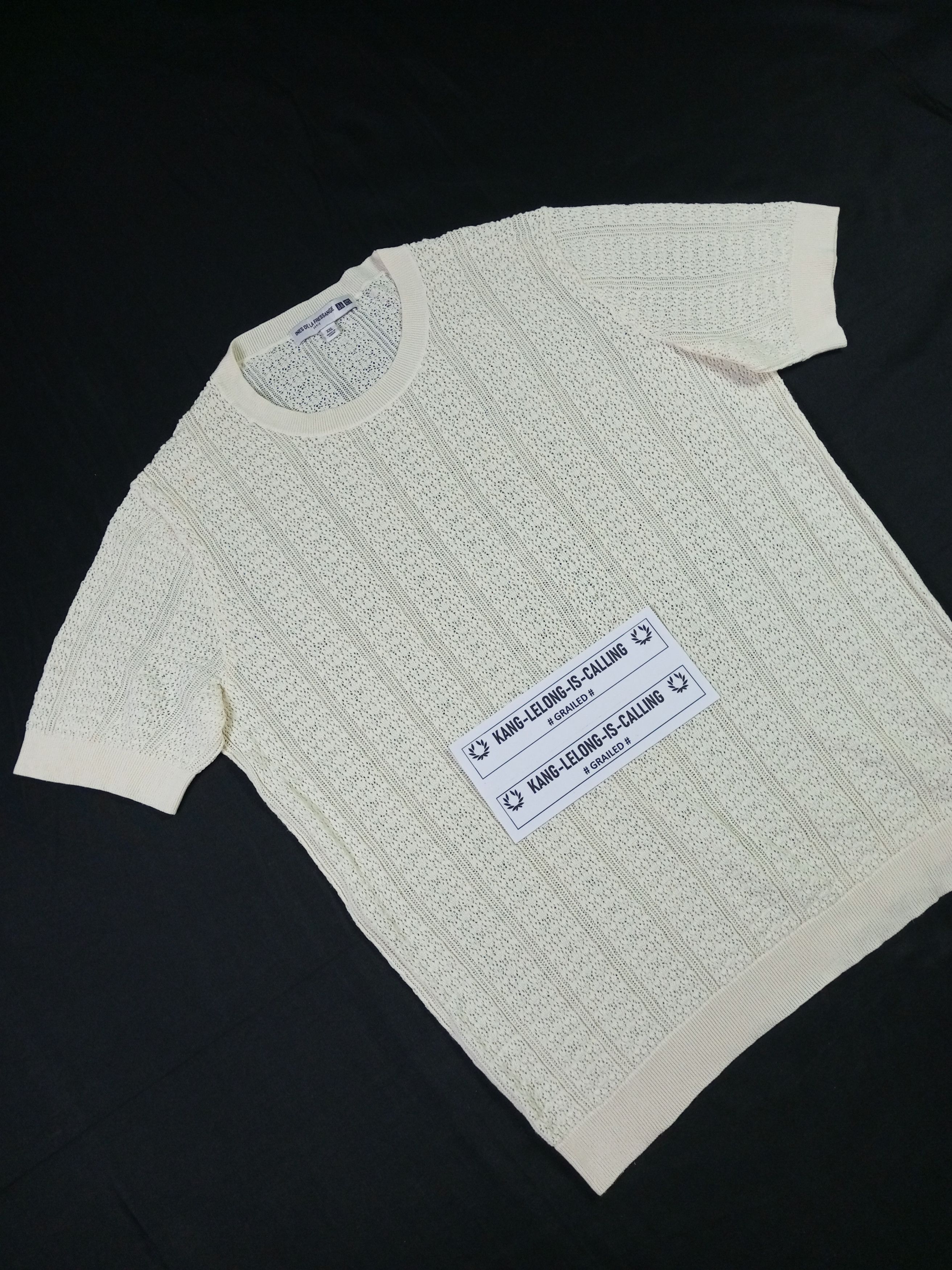 Designer × Japanese Brand × Uniqlo Uniqlo X Ines De La Fressange Mesh T Shirt Size US XXL / EU 58 / 5 - 3 Thumbnail