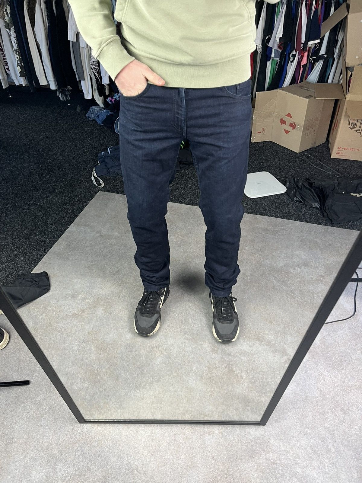 Versace Versace Jeans Dark Blue metal logo Jeans - Luxury Size US 31 - 1 Thumbnail