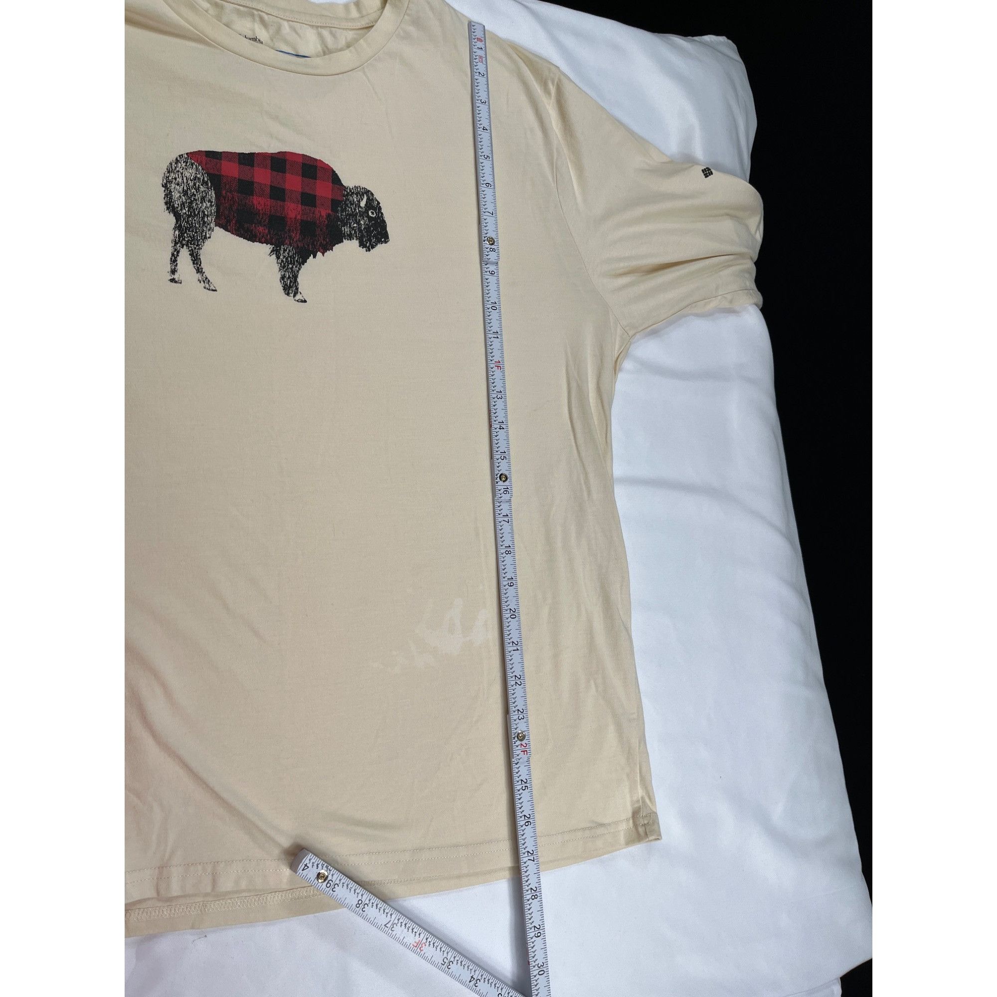 Columbia Columbia SKU 7689 Womens Beige Long Sleeve Buffalo Print T S Size XL / US 12-14 / IT 48-50 - 7 Thumbnail