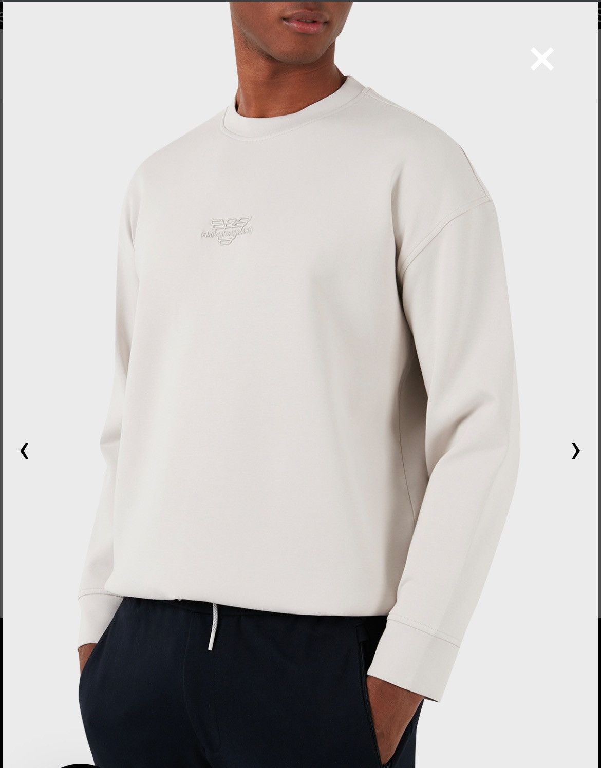 Armani × Emporio Armani Emporio Armani white cream sweater Size US L / EU 52-54 / 3 - 2 Thumbnail