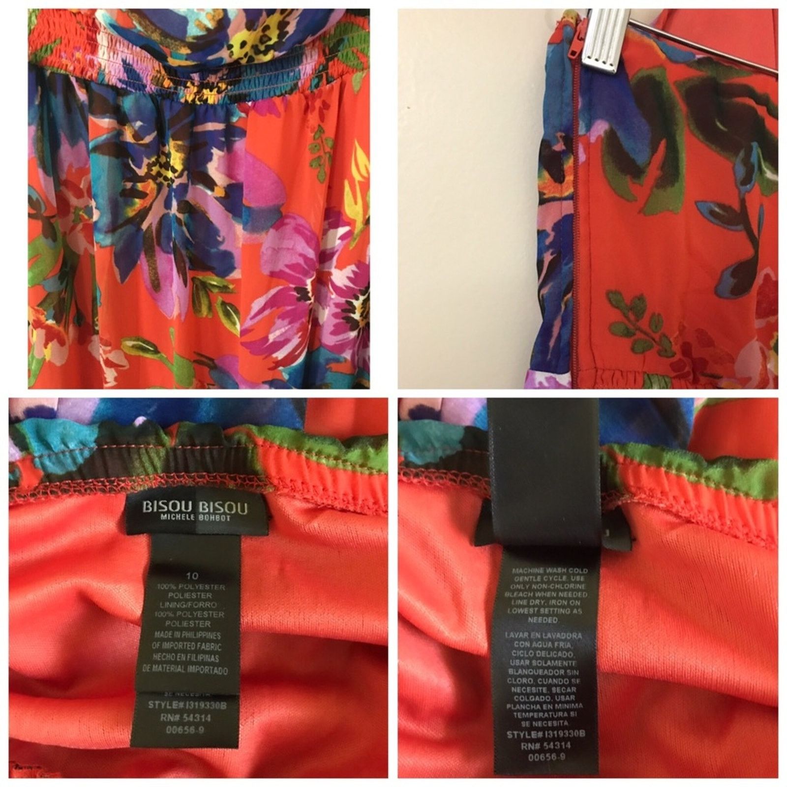 Other Bisou Bisou Floral Multi-color High Low Maxi Dress Size L / US 10 / IT 46 - 8 Thumbnail