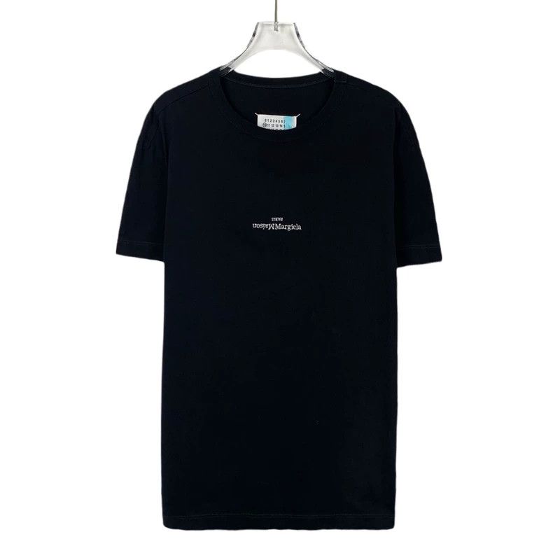 Maison Margiela Maison Margiela Black logo letter printed round-neck cotton Size US M / EU 48-50 / 2 - 1 Thumbnail