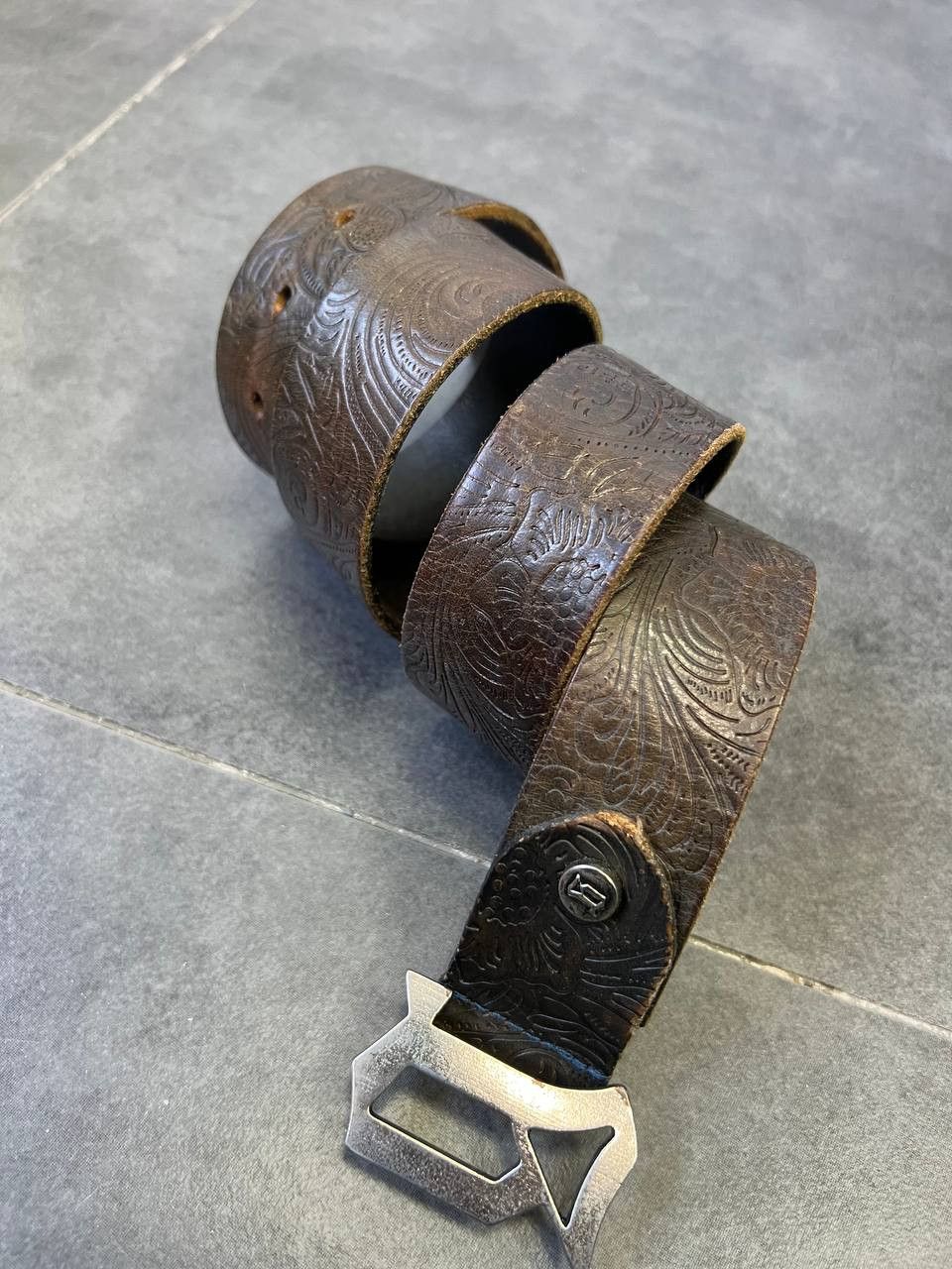 John Galliano Iconic JOHN GALLIANO G Logo Buckle Belt Size ONE SIZE - 3 Thumbnail
