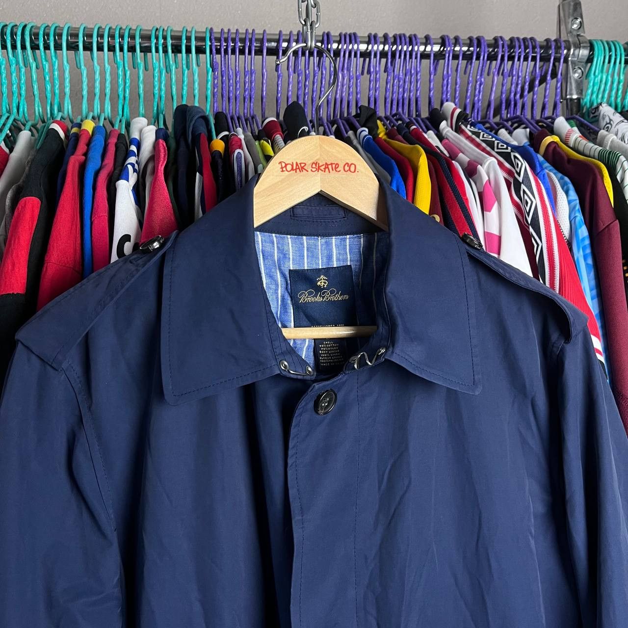Brooks Brothers Brooks Brothers Navy Blue Casual Business Trench Coat Size US M / EU 48-50 / 2 - 6 Thumbnail