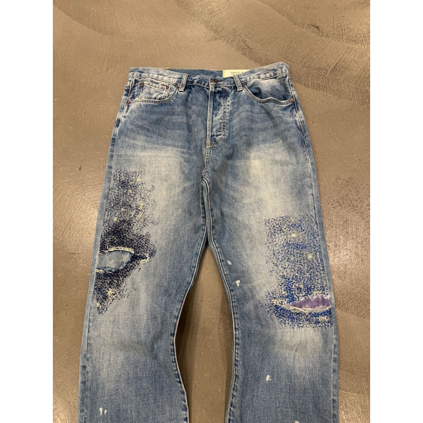 Kapital 2000s Kapital boro distressed jeans Size 25" / US 0 / IT 36 - 2 Thumbnail