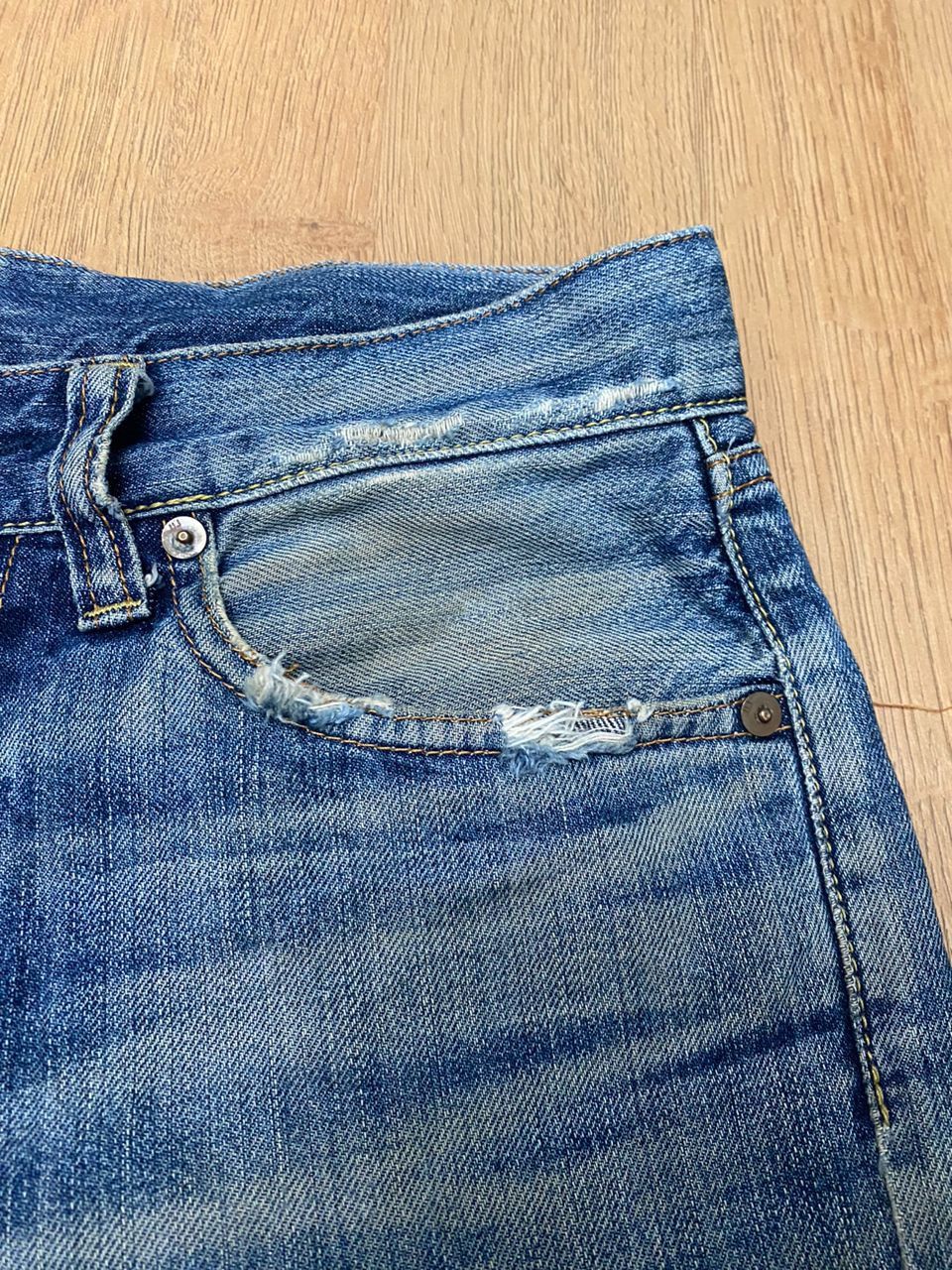 Japanese Brand W30 vintage Uniqlo jeans SS02 Distressed Denim Jeans Size US 30 / EU 46 - 5 Thumbnail