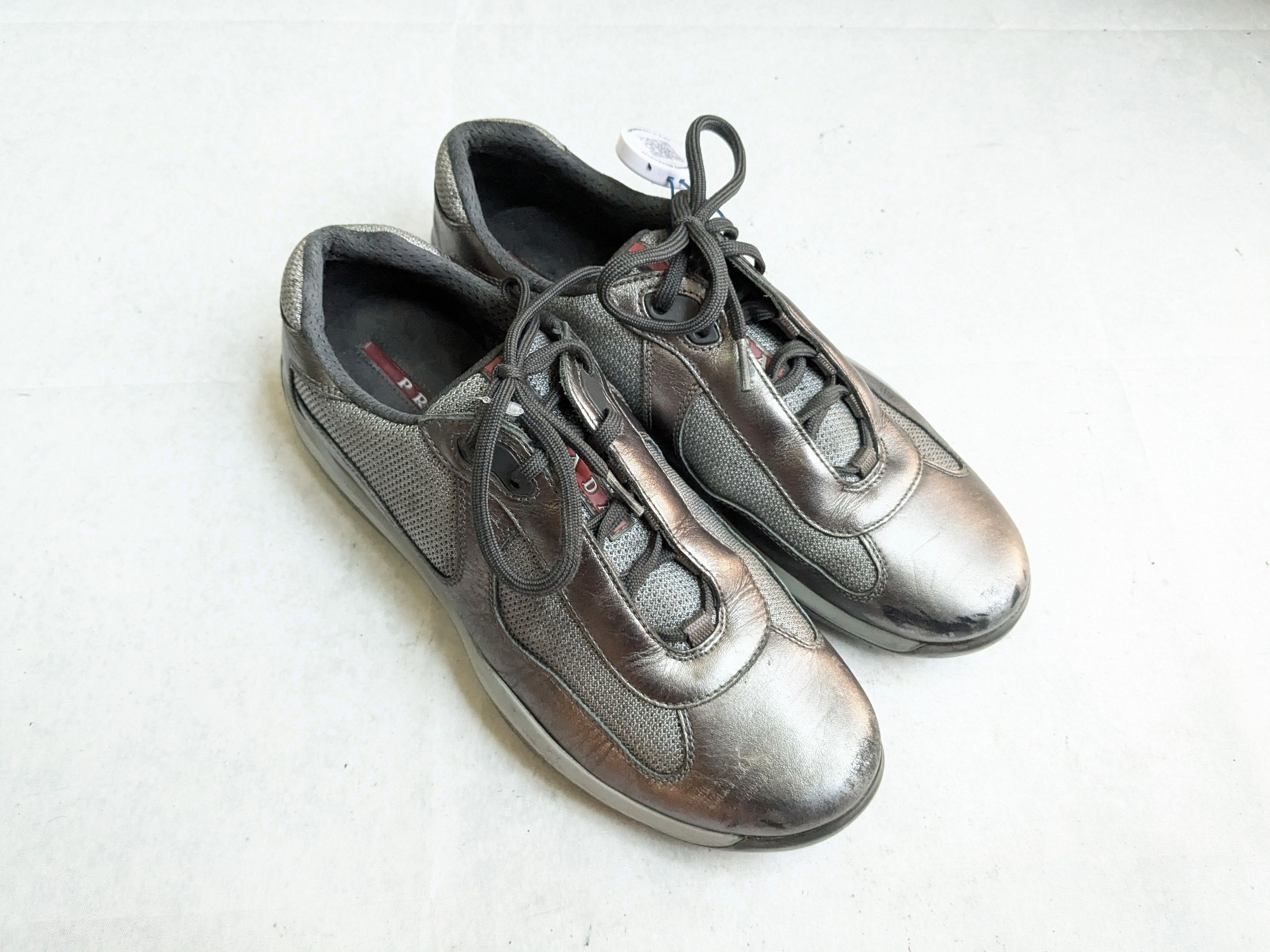 Prada Prada America's Cup Sneakers Silver 9 Low Tops Size US 9 / EU 42 - 4 Thumbnail