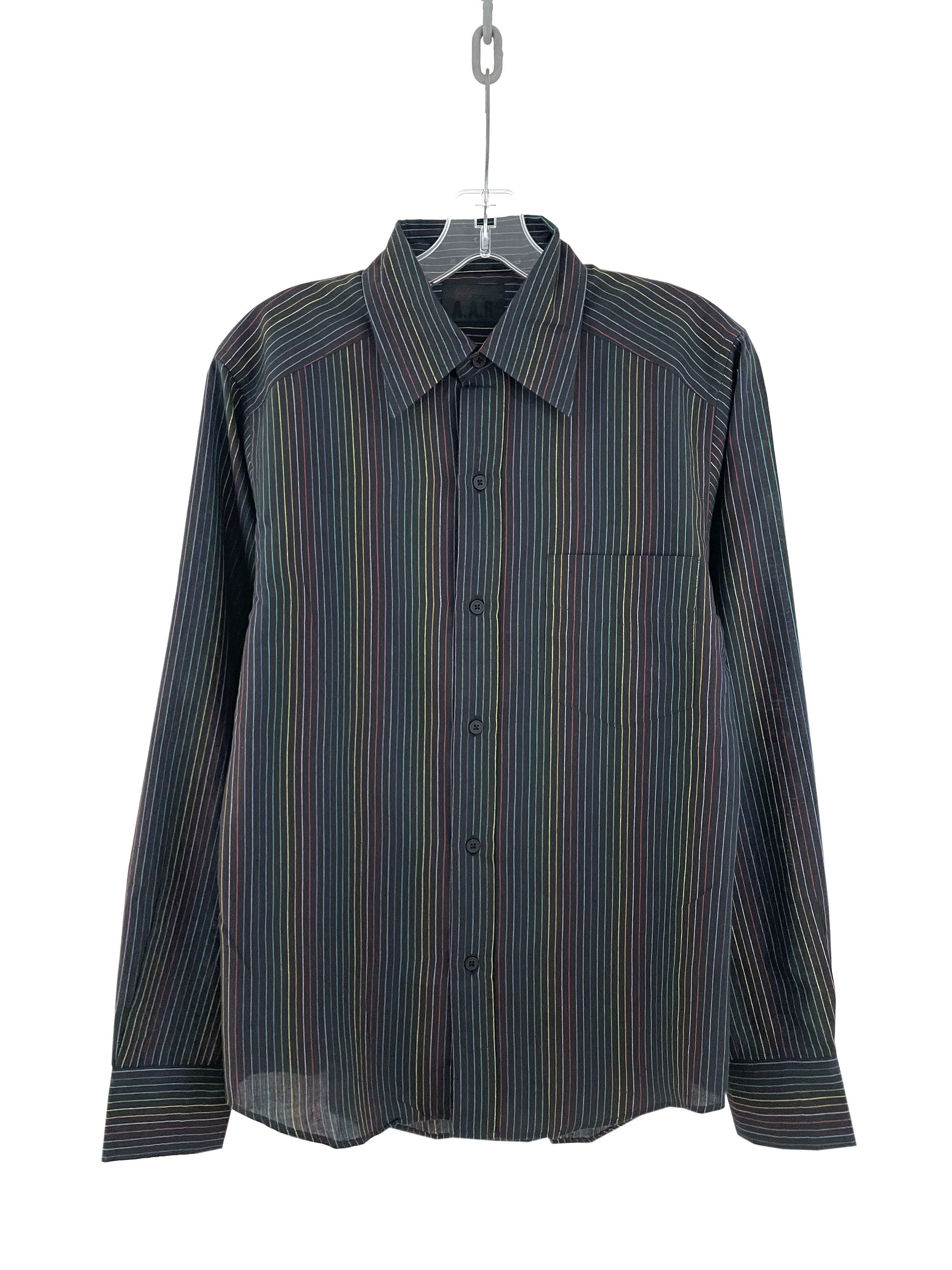Yohji Yamamoto AAR Colourful Striped Shirt Size US L / EU 52-54 / 3 - 1 Thumbnail