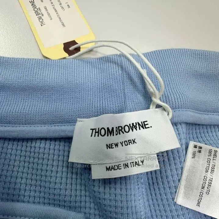 Thom Browne Thom Browne Light Blue Waffle Knit Sweatpants. Size US 30 / EU 46 - 2 Thumbnail