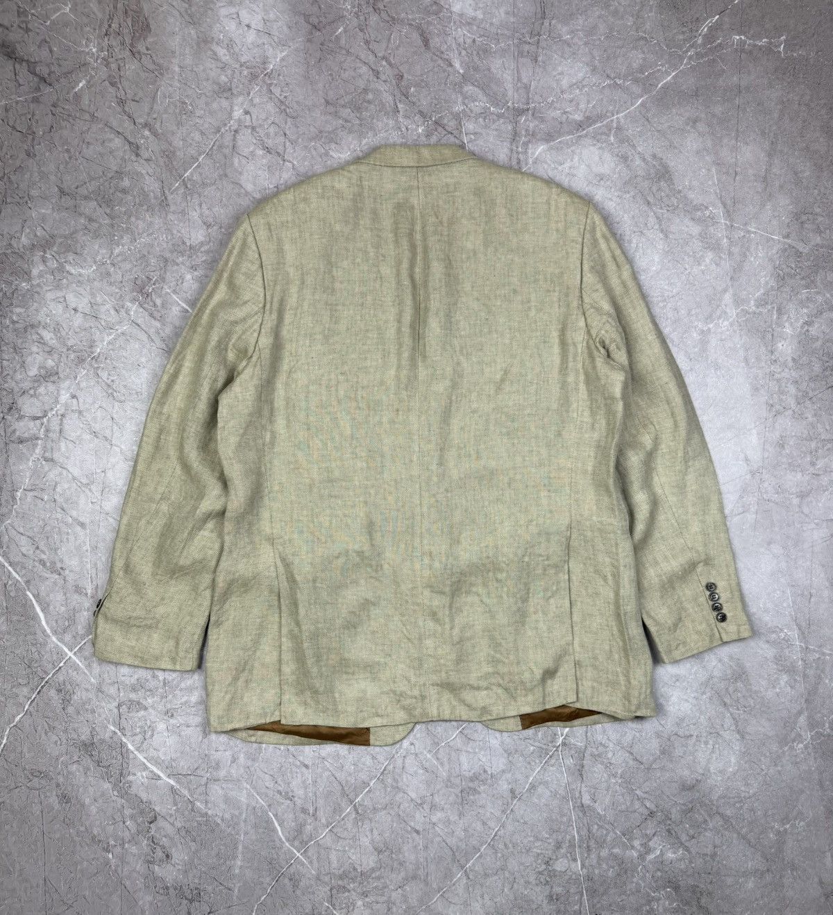 Barbour Luxury Barbour 100% Linen Blazer Jacket Size 58 Size 48R - 2 Thumbnail