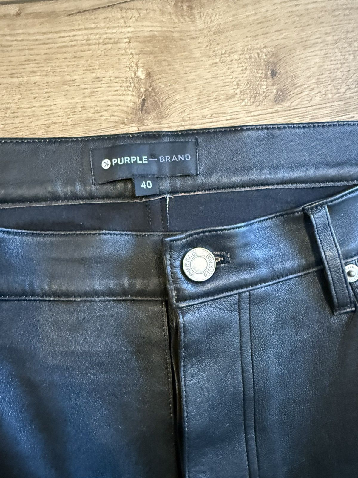Purple Brand PURPLE BRAND leather pants Size US 40 / EU 56 - 5 Thumbnail