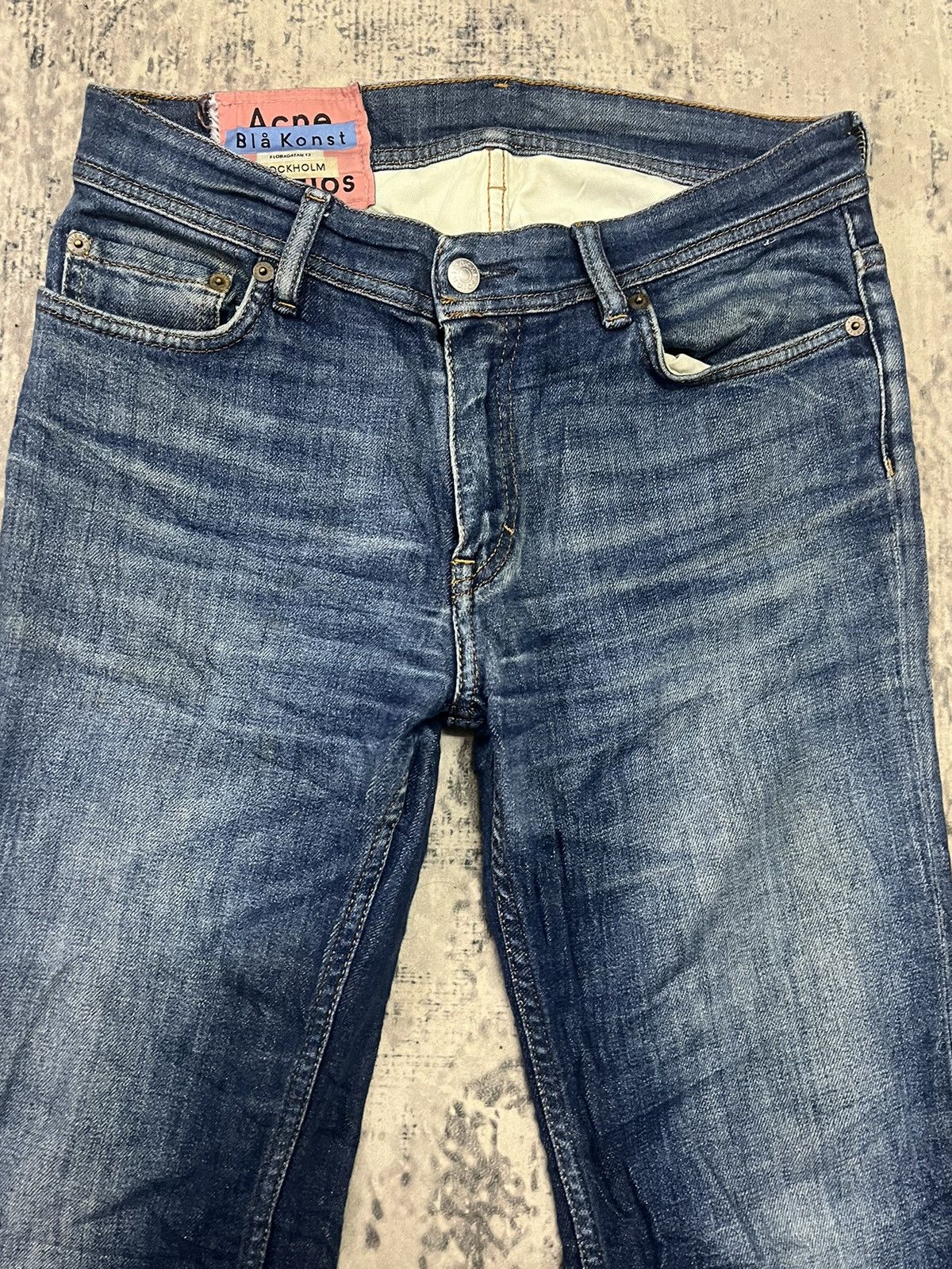 Acne Studios × Designer Acne Studios Jeans Unisex W30L42 Skinny Denim Peg Bla Konst Size US 30 / EU 46 - 3 Thumbnail