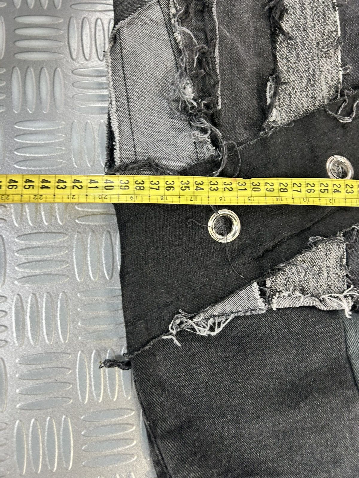 Designer Custom baggy jeans handmade distressed patchwork opium punk Size US 32 / EU 48 - 13 Thumbnail