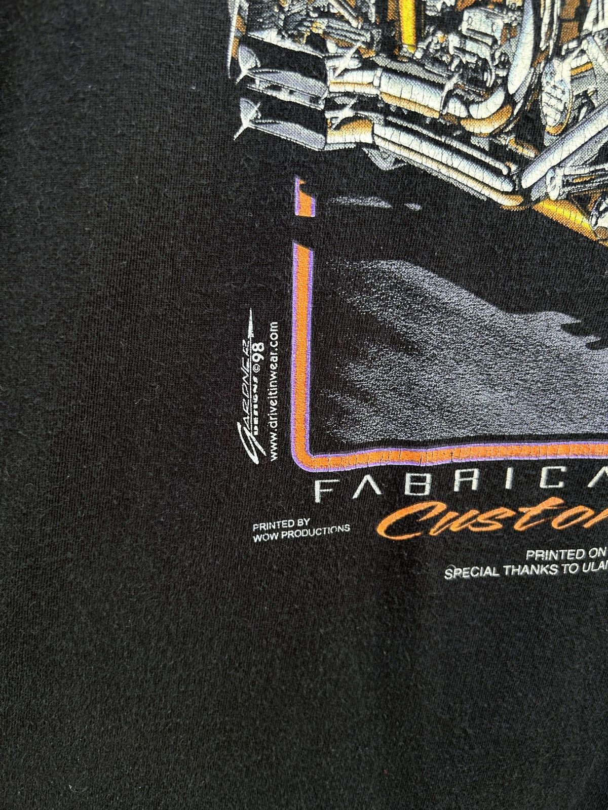 Vintage 90s Stone Cold Motorcycle Fabrication Graphic Design T-Shirt Size US L / EU 52-54 / 3 - 5 Thumbnail
