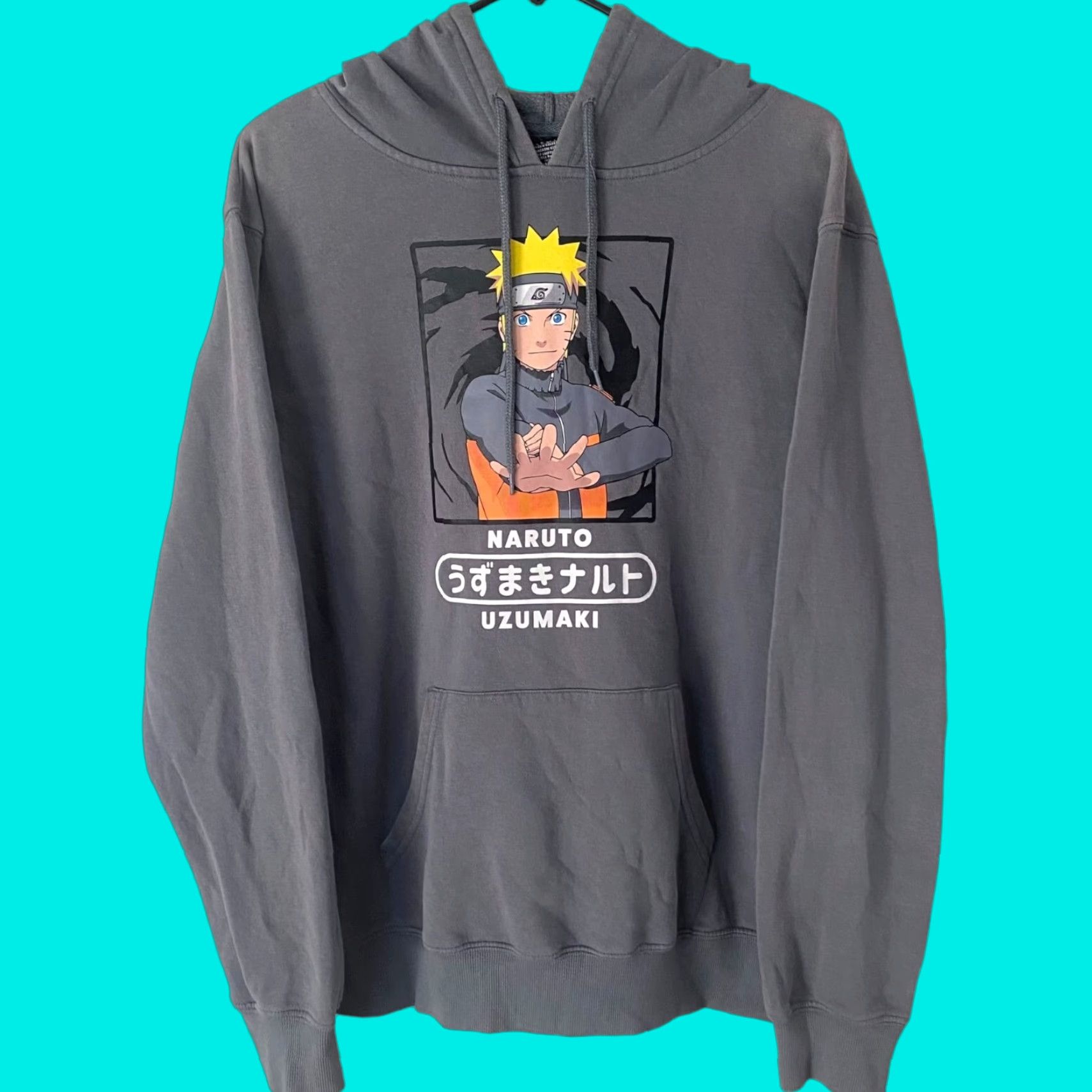Vintage Naruto Shippuden Collection Hoodie Gray Mens Medium Anime Pullover Sweatshirt Size US M / EU 48-50 / 2 - 1 Thumbnail