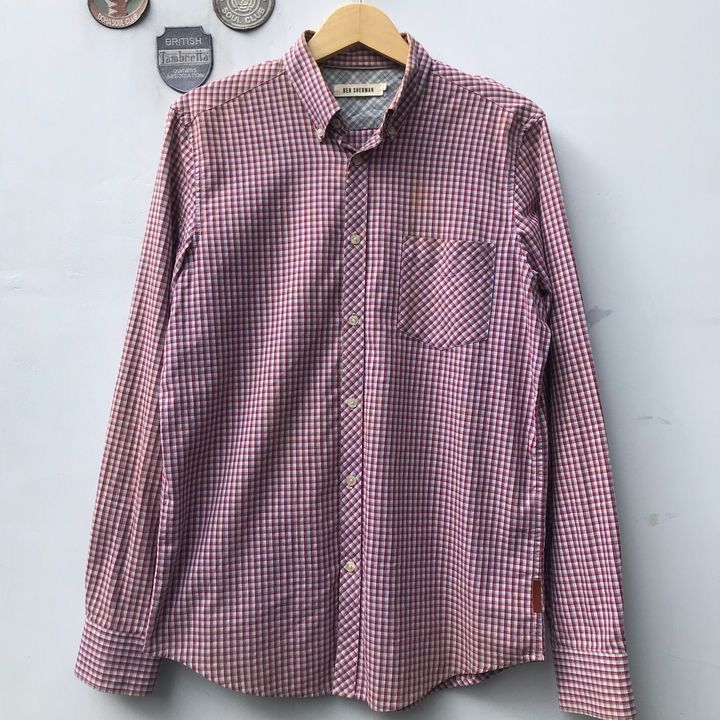 Ben Sherman × Designer × Vintage Ben Sherman Iconic Archieve Shirts Red Rio Gingham button up Size US M / EU 48-50 / 2 - 12 Thumbnail