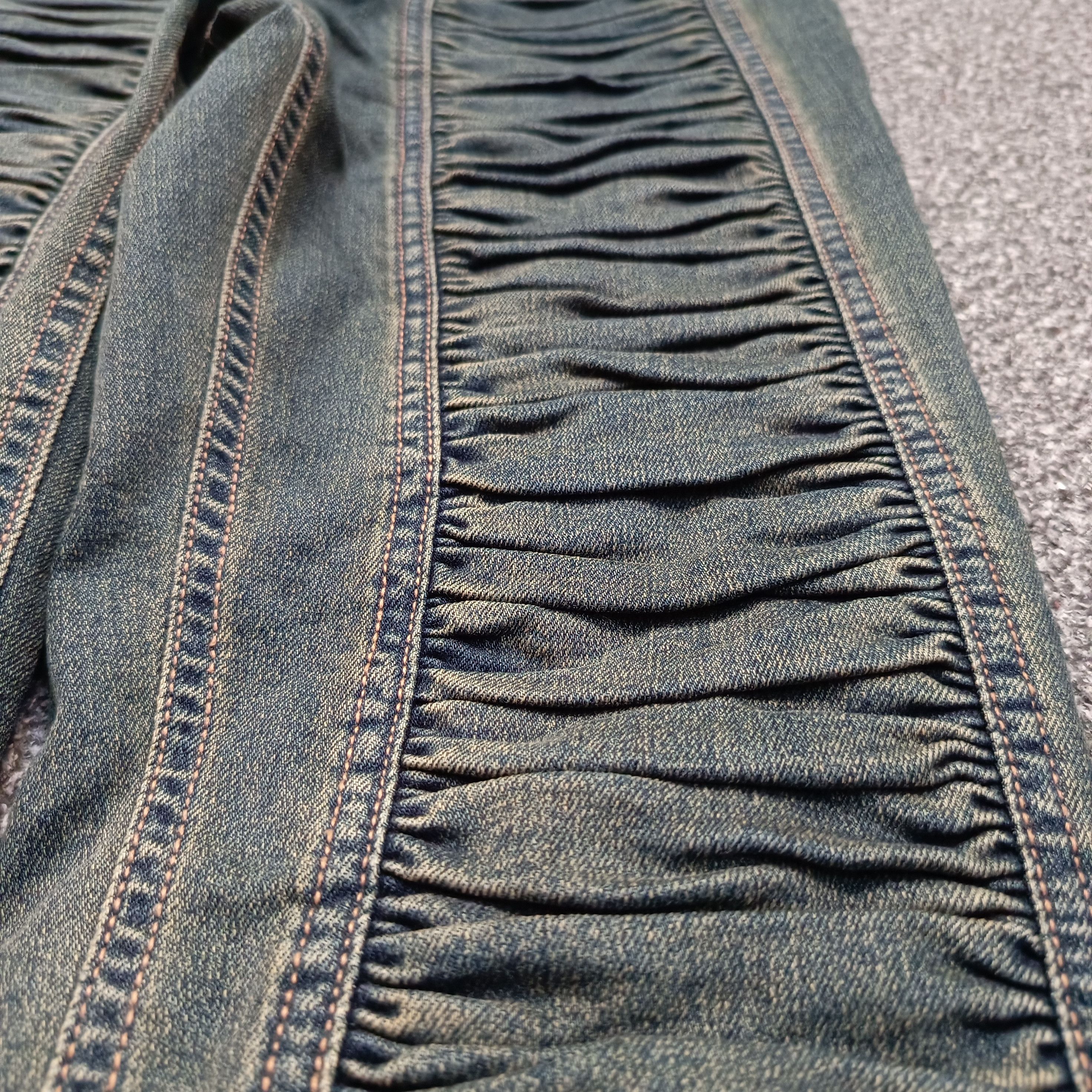 Japanese Brand 🔥🇯🇵 Y2k Tuff Babe Denim Low Rise Jeans Vlone Style Size 28" / US 6 / IT 42 - 6 Thumbnail