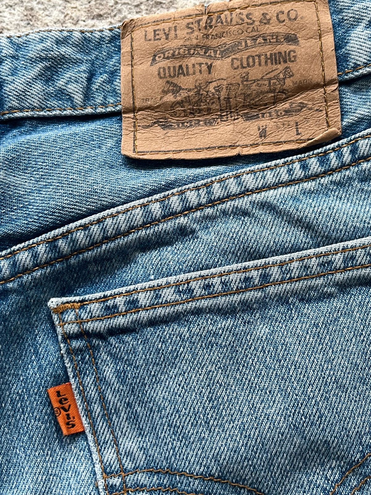 Levi's Levi’s 514 Jeans Sz W30 L34 Orange Tab Vintage 1996 Size 30" / US 8 / IT 44 - 14 Thumbnail