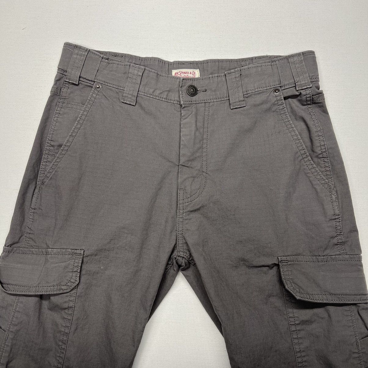 Levi's Levis Cargo Pants Grey Ripstop Straight Tactical Y2K Size US 29 - 6 Thumbnail